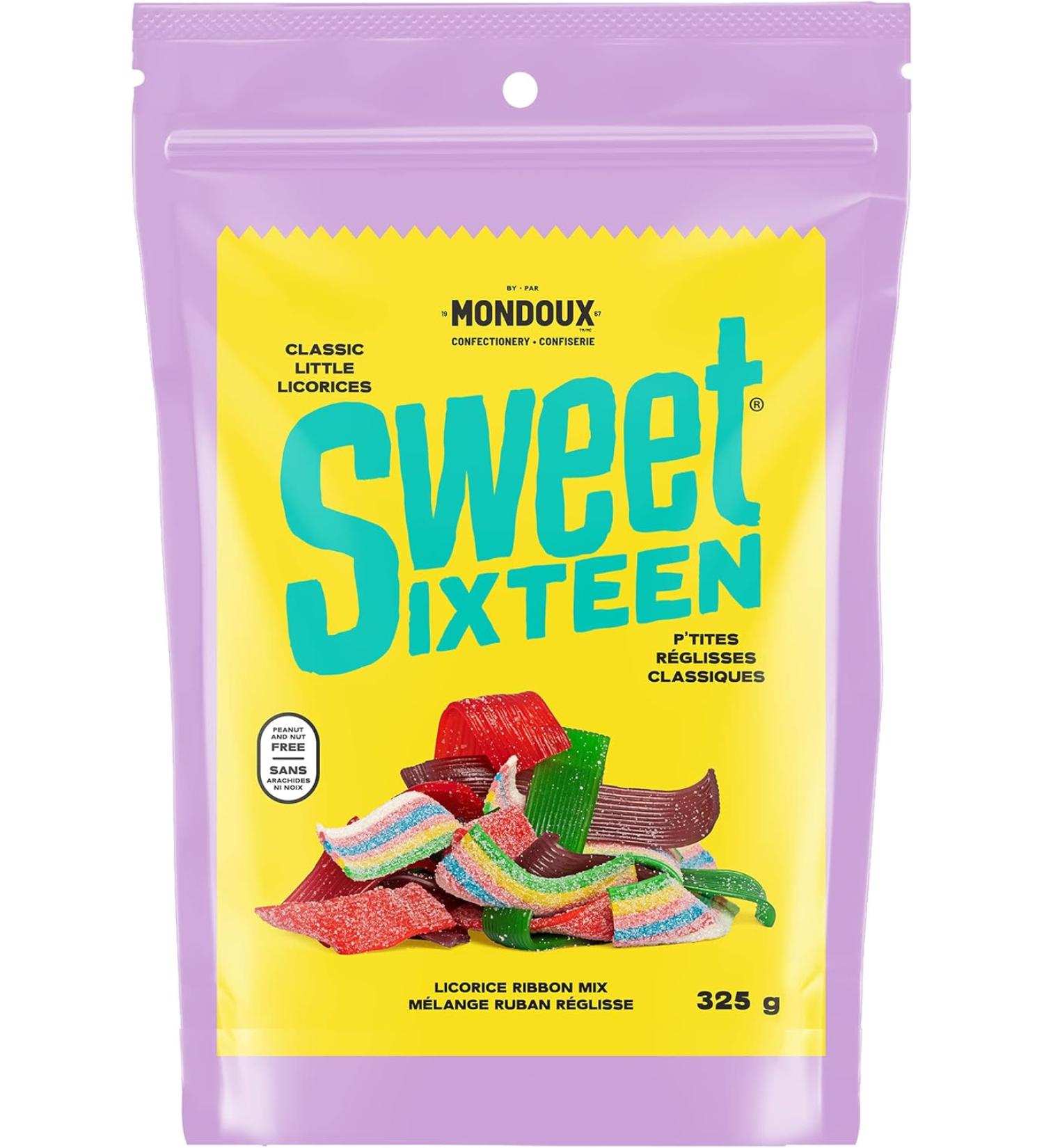 Sweet Sixteen Licorice Ribbon Candy Mix - Vegan Licorice Ribbon - 325g - Buy Online on GoSupps.com