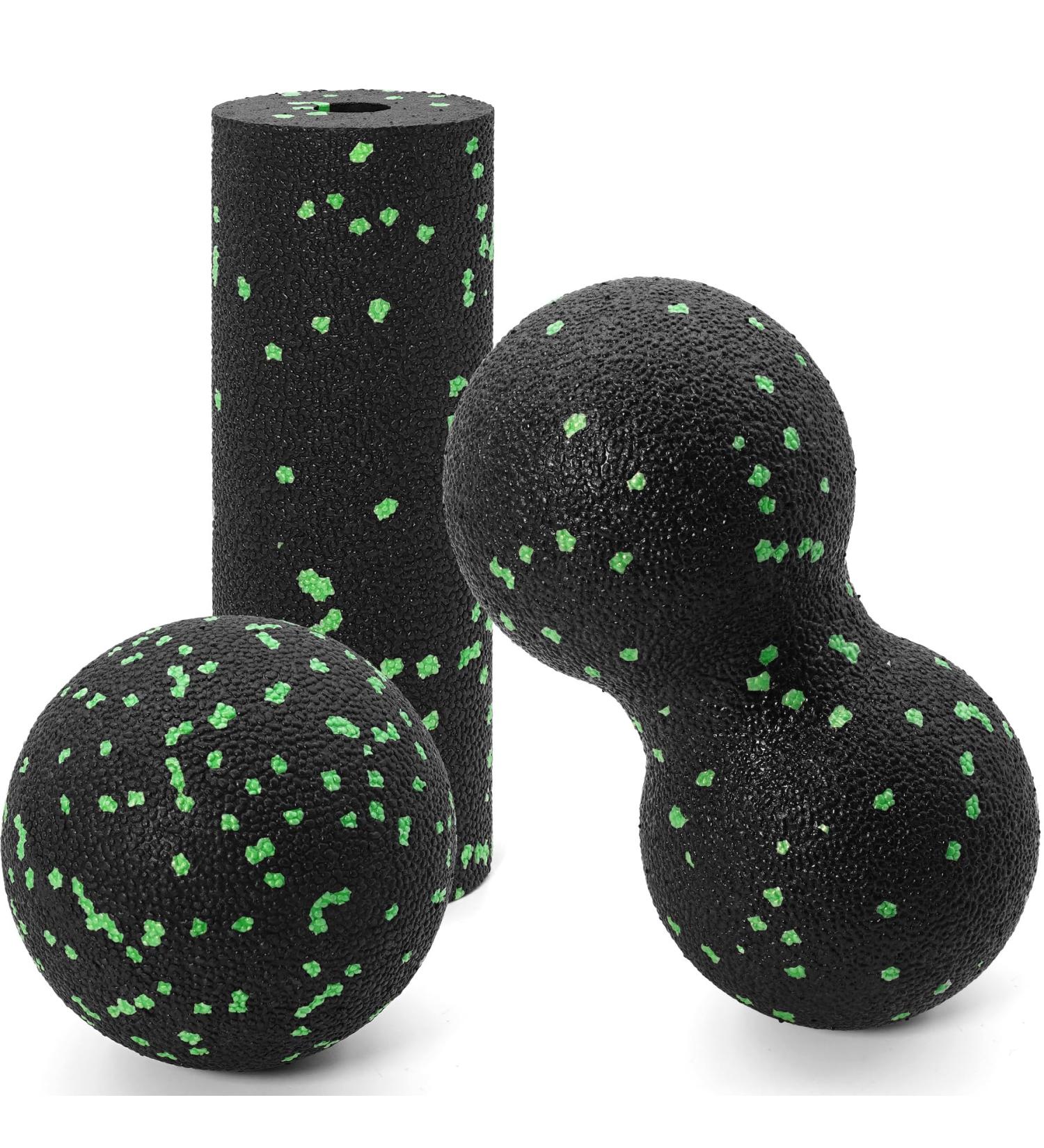 Brelet Fascia Ball & Roller Set | 3-Piece Massage Set for Neck & Back Relief - Buy Online on GoSupps.com