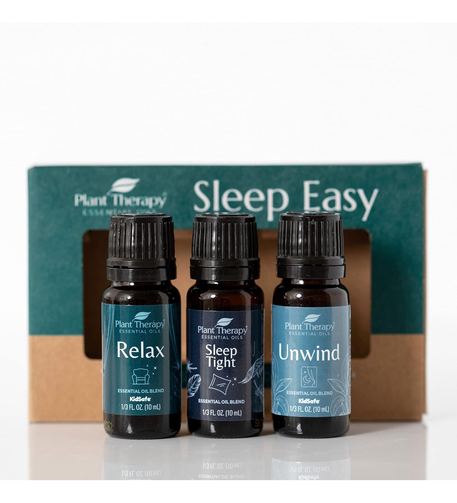 Plant Therapy Sleep Easy Essential Oil Blend Set 10 mL (1/3 oz) Each of Relax Sleep Tight & Unwind Pure Undiluted Essential Oil Blends - Buy Online on GoSupps.com