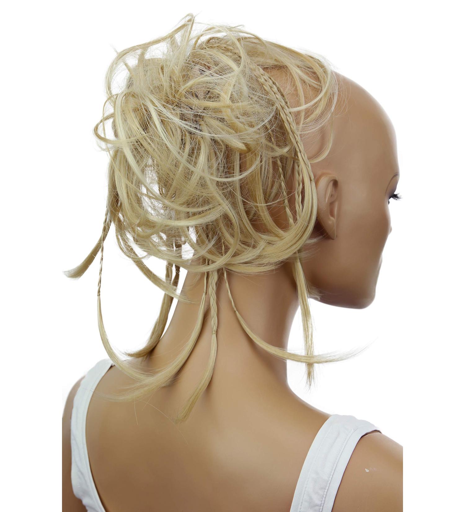 Buy CAISHA XXL Hair Part Gum - Heat-Resistant Daisy Dutt with Braids | Wavy Art Fiber in Hellblond Mix - DM17cm | International Shipping Available - Buy Online on GoSupps.com