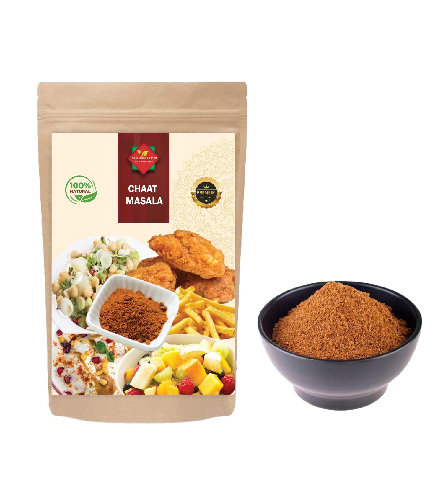 Chaat Masala 200g - The Worldwide Mint's Blend | Premium Artisan Spice Mix | All Natural, No Artificial Colors | Great Tasting Seasoning - Buy Online on GoSupps.com