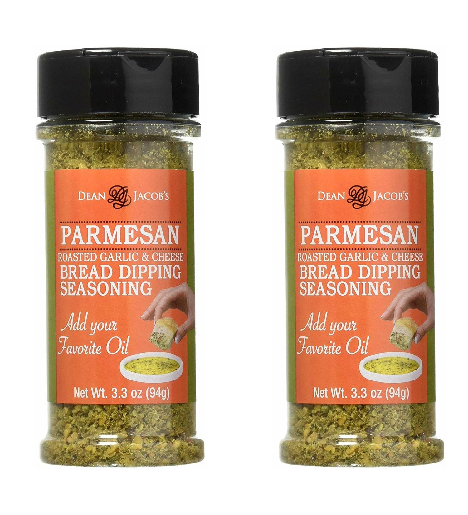 Dean Jacob's Parmesan Bread Dipping Seasoning - 3.3 oz Stacking Jar 2 Pack - Buy Online on GoSupps.com