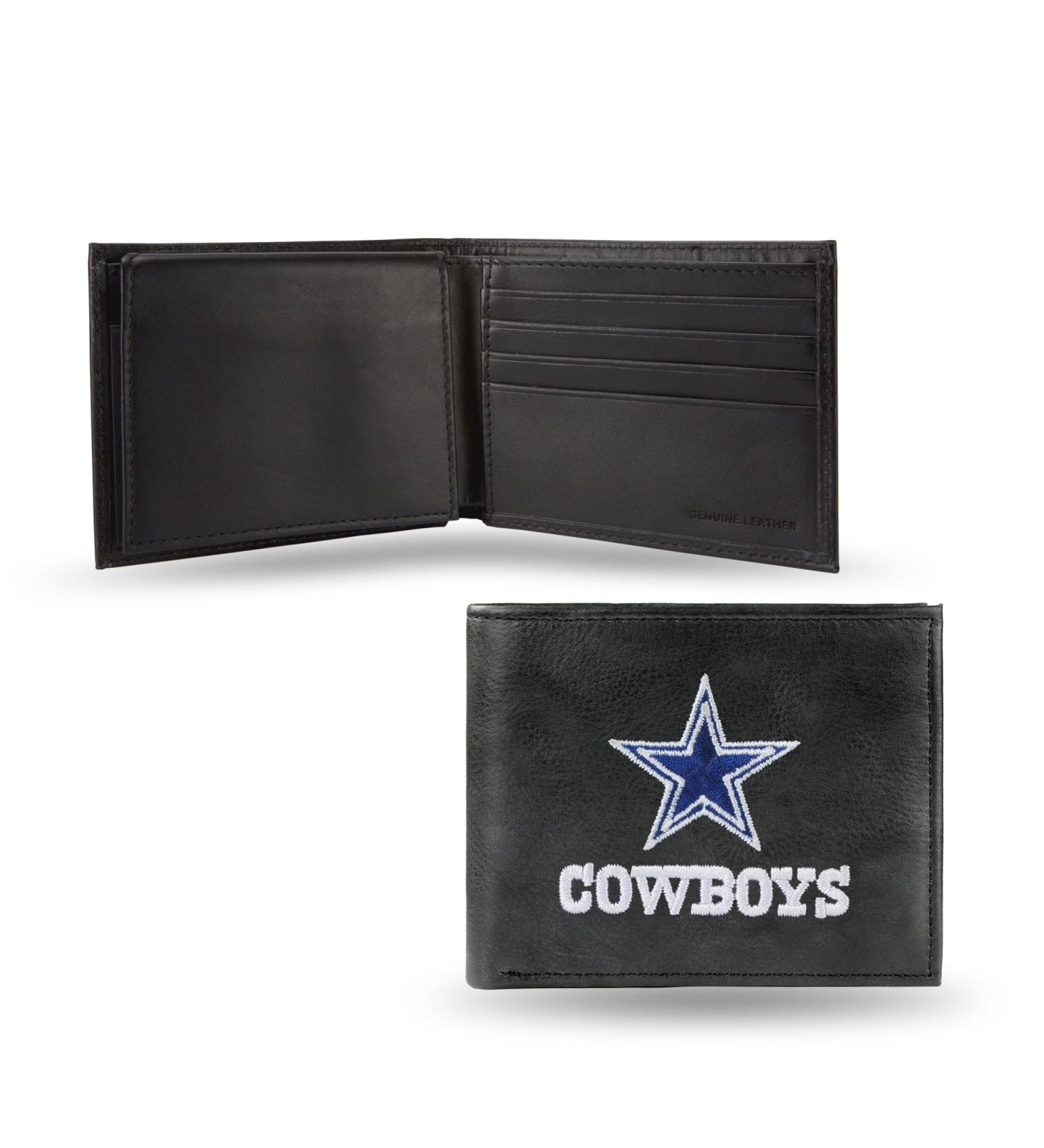 NFL Embroidered Leather Billfold Wallet Dallas Cowboys