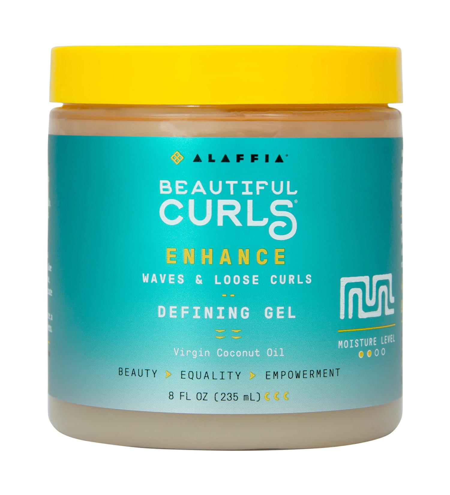 Alaffia Beautiful Curls Curl Defining Gel - Wavy to Curly with Virgin Coconut Oil (8 fl oz) - Buy Online on GoSupps.com