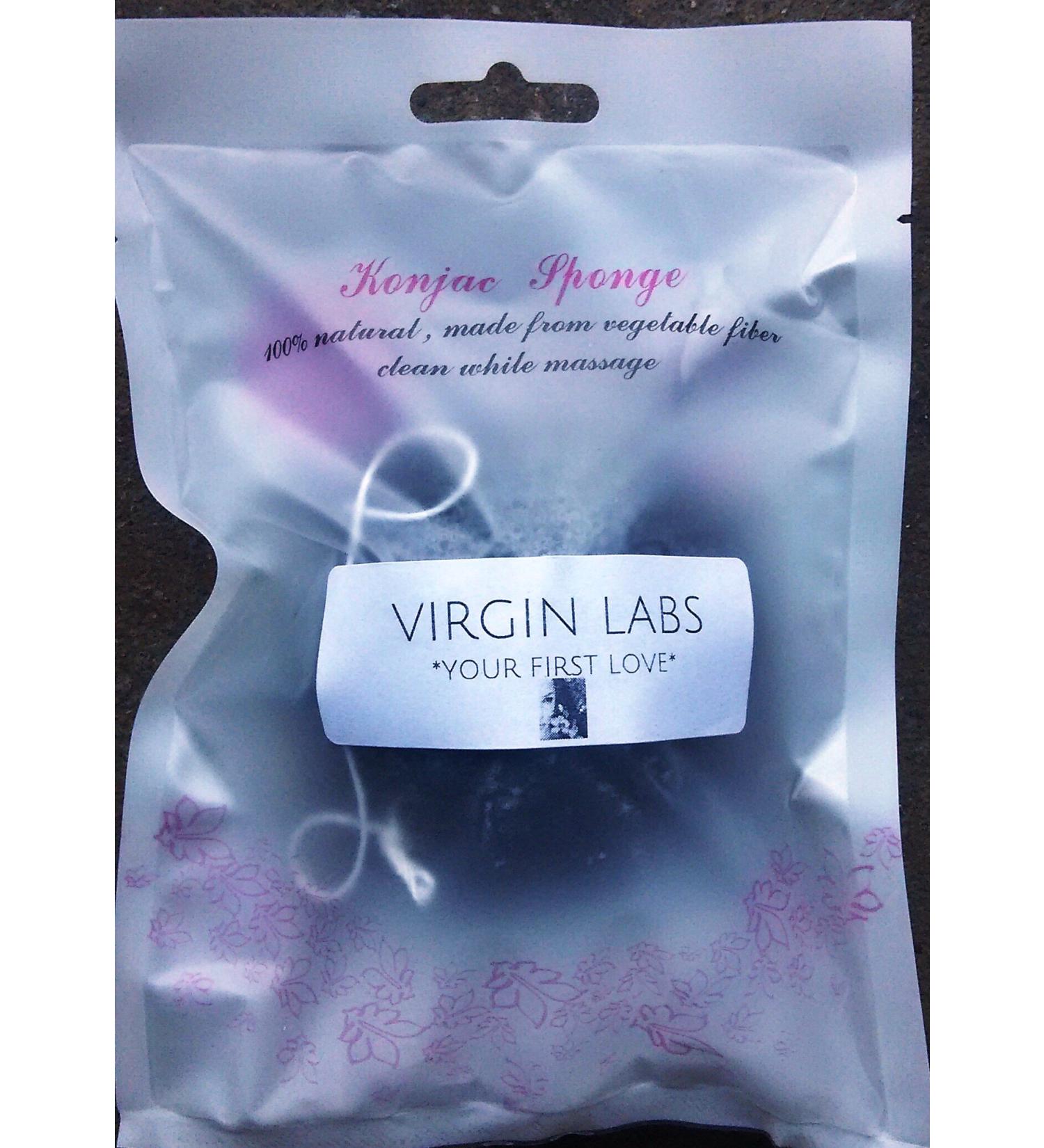 Buy KONJAC Facial Sponge with Activated Charcoal - 100% Pure & Natural | Best for Sensitive Skin | International Shipping Available - Buy Online on GoSupps.com