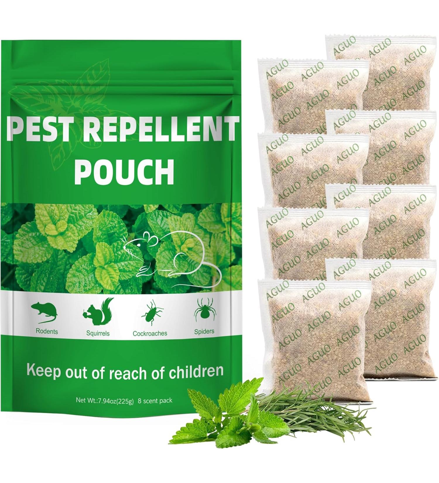 Mixrug 8 Natural Mouse Repellent Pouches Peppermint Oil Mice Repellent Indoor for Mice  - Buy Online on GoSupps.com