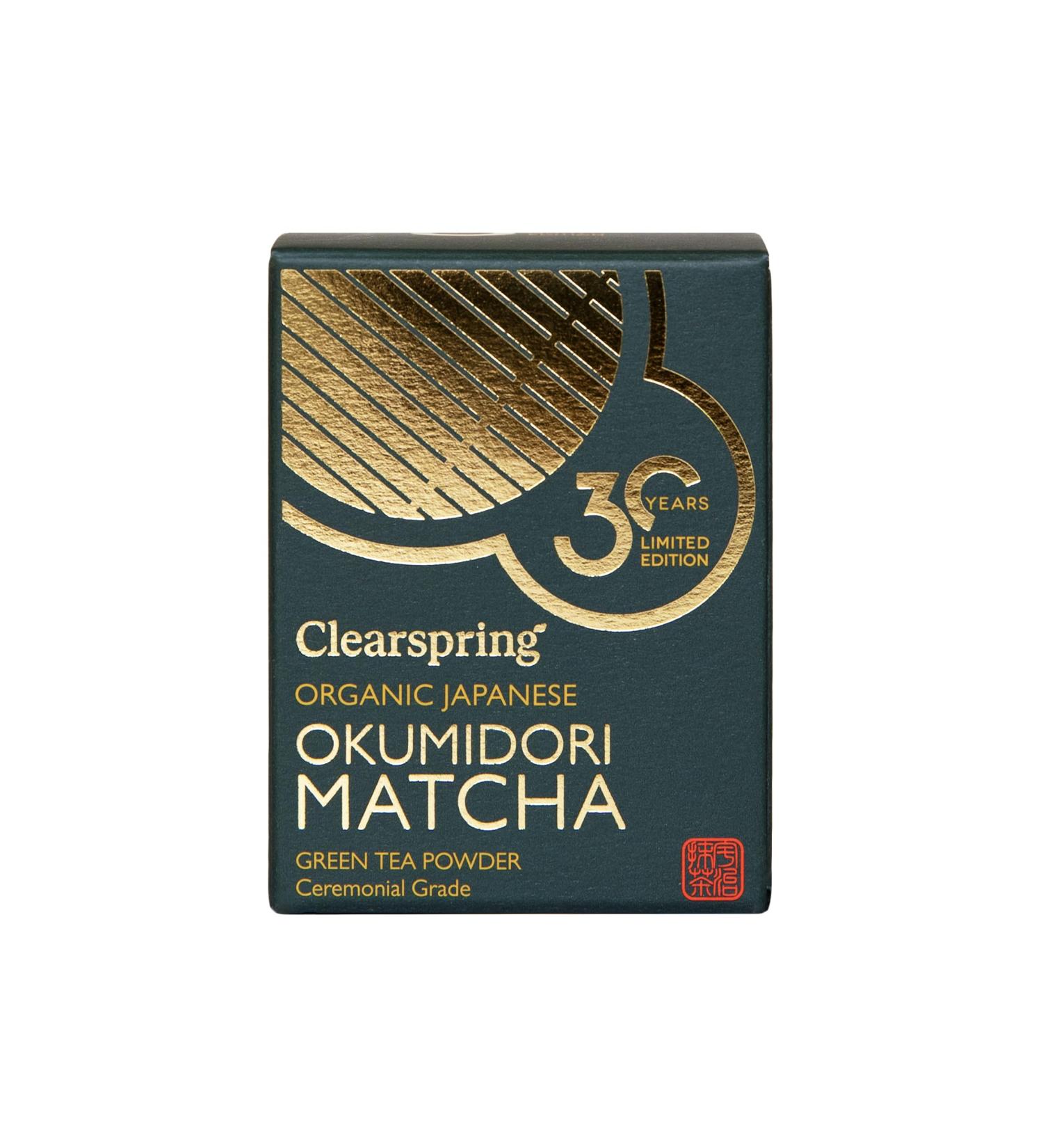 Clearspring Okumidori Matcha - Limited Edition Organic Japanese Matcha - Ceremonial Grade 30g - Buy Online on GoSupps.com
