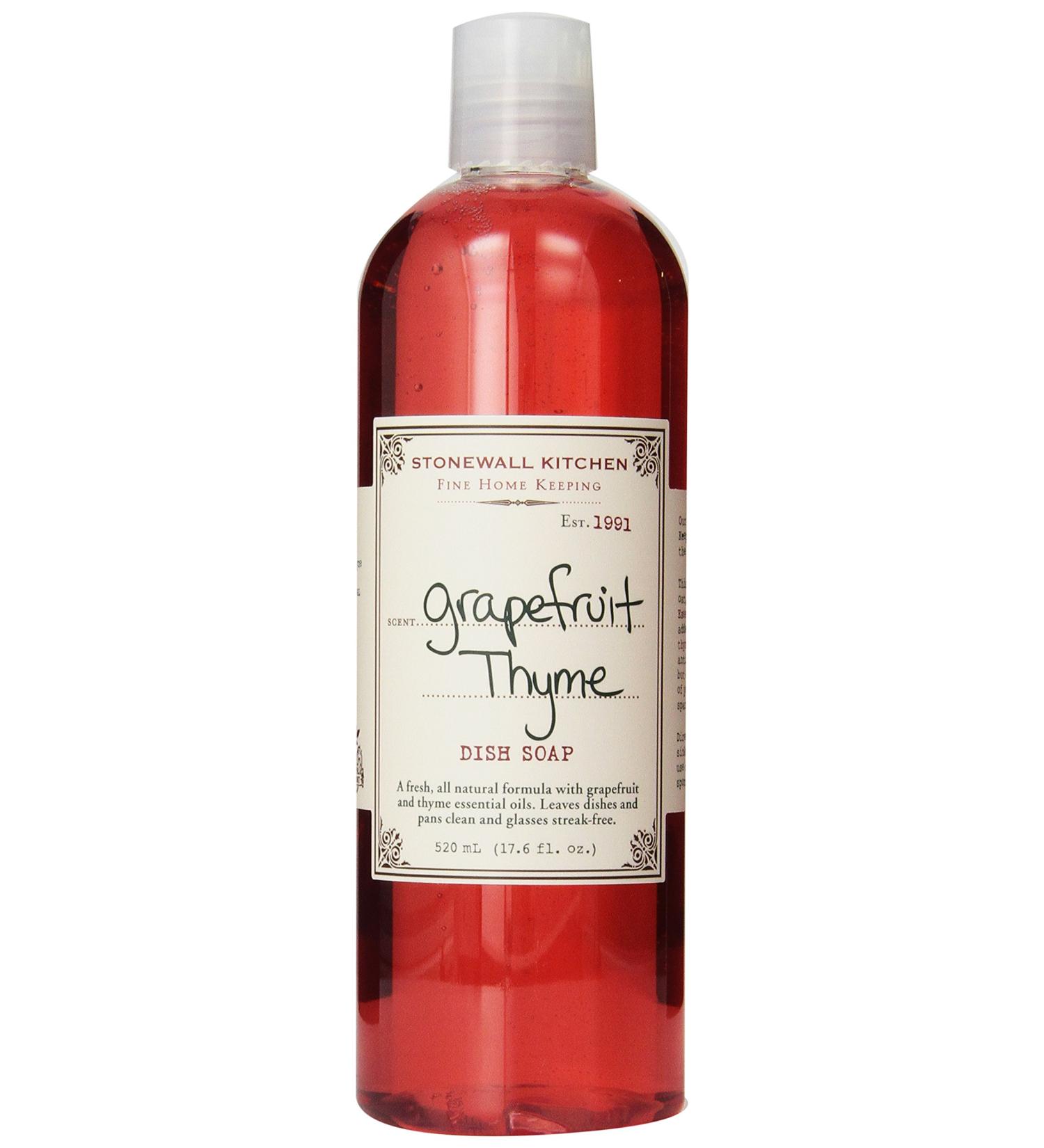 Stonewall Kitchen Grapefruit Thyme Dish Soap - 17.6 oz | Aromatic & Eco-Friendly Cleaning Solutions for International Shipping - Buy Online on GoSupps.com