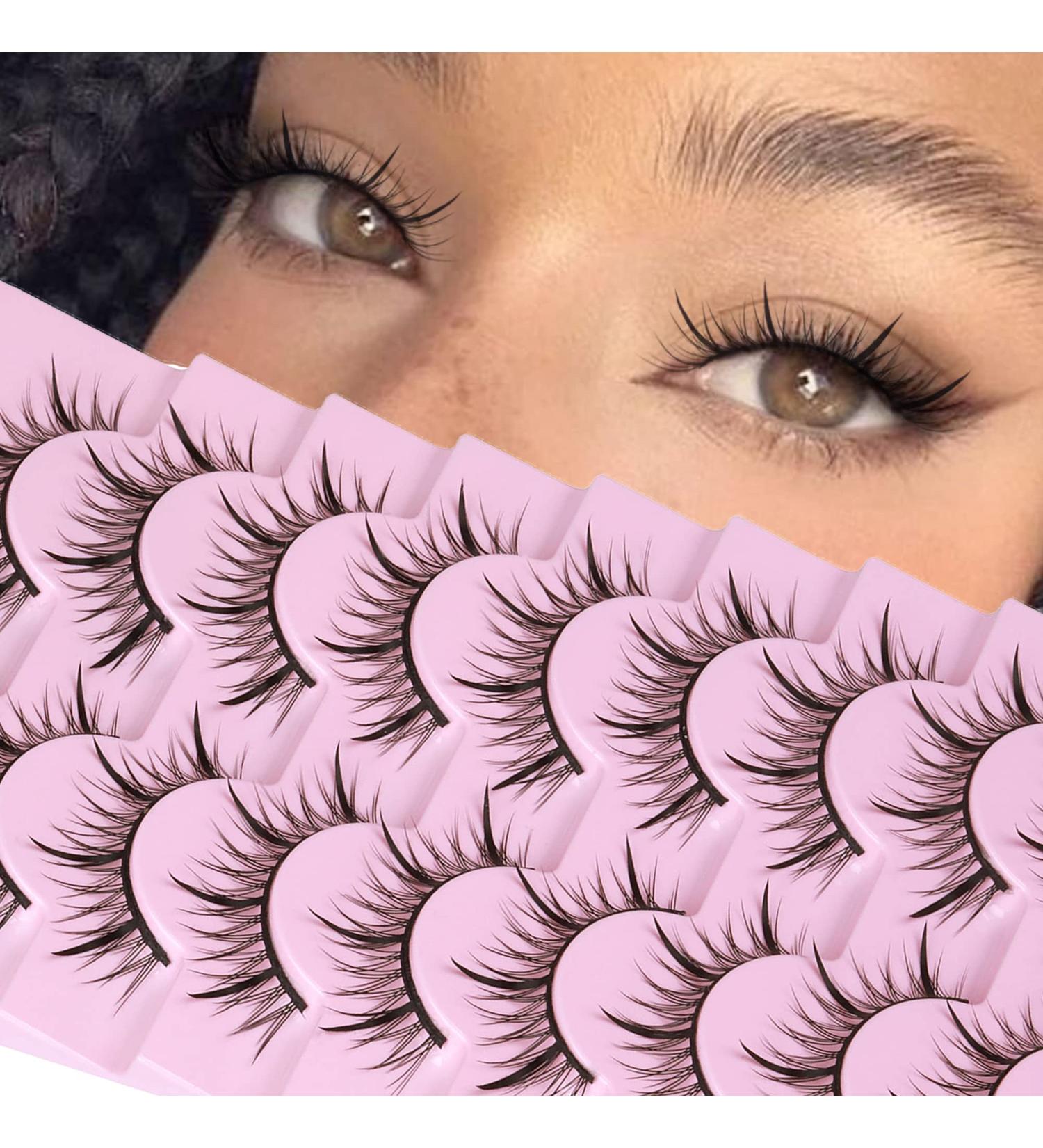 ALPHONSE Manga Lashes Fairy Clusters - 3D Wispy Natural False Eyelashes - 9 Pairs Pack - Buy Online on GoSupps.com