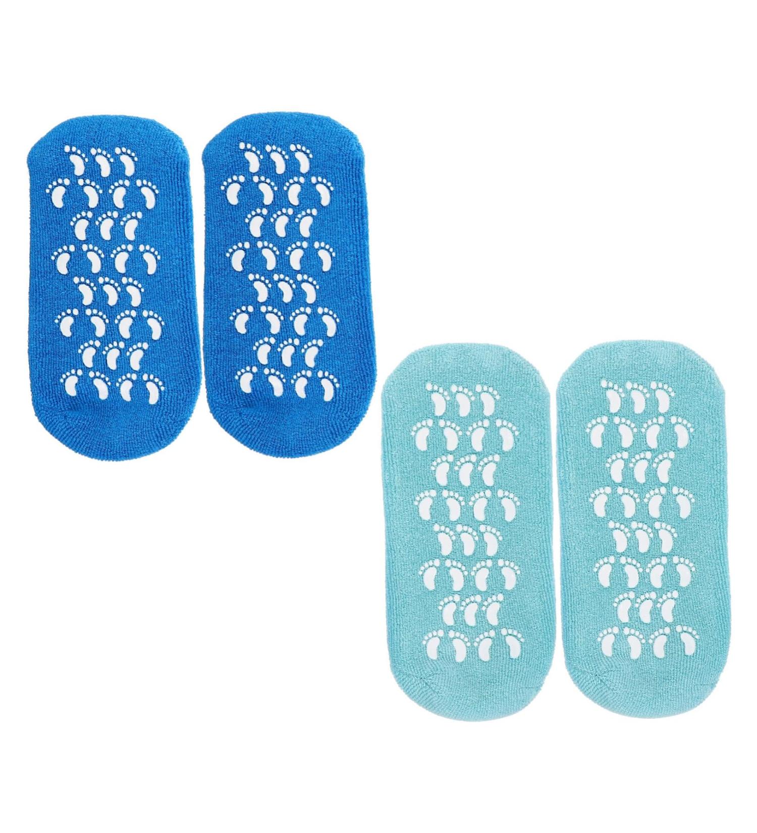 HONMEET 2 Pairs Gel Socks Heel Socks for Dry Cracked Feet Features Socks for Women Reusable Moisturizing Socks Dry Feet Socks Cracked Heel Repair Socks Foot Spa Socks Vegetable Gel 22.00X10.00X1.00CM - Buy Online on GoSupps.com