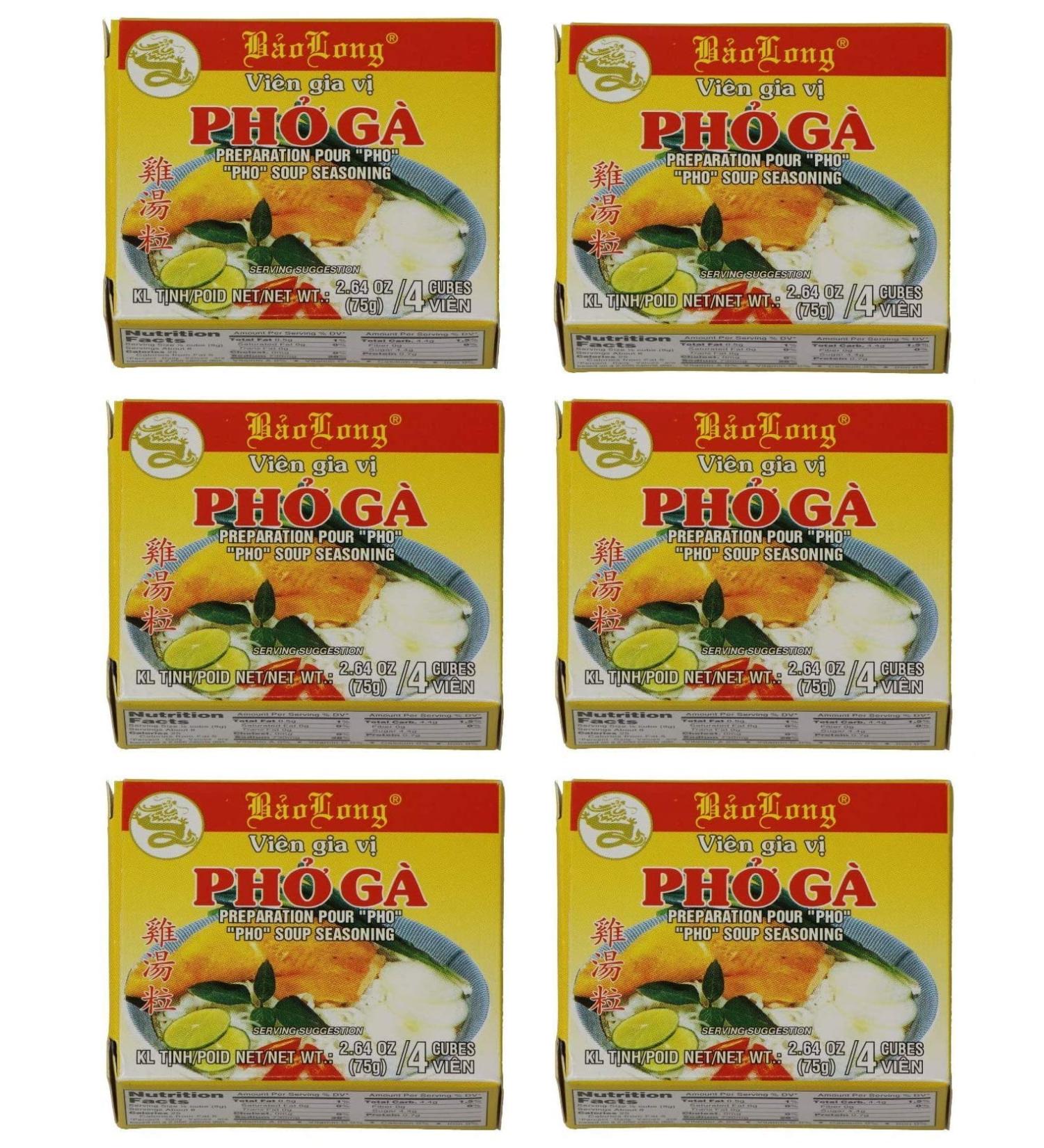 Baolong Pho Ga Bouillon-Cube Set 6 x 75 g
