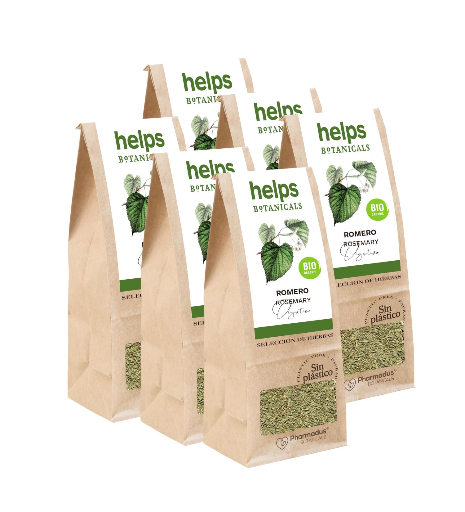  HELPS PHARMADUS BOTANICALS HELPS INFUSIONS - Loose leaf organic rosemary infusion. Digestive carminative relaxing and anti-anxiety organic infusion. 65-gram loose leaf bags. - Buy Online on GoSupps.com