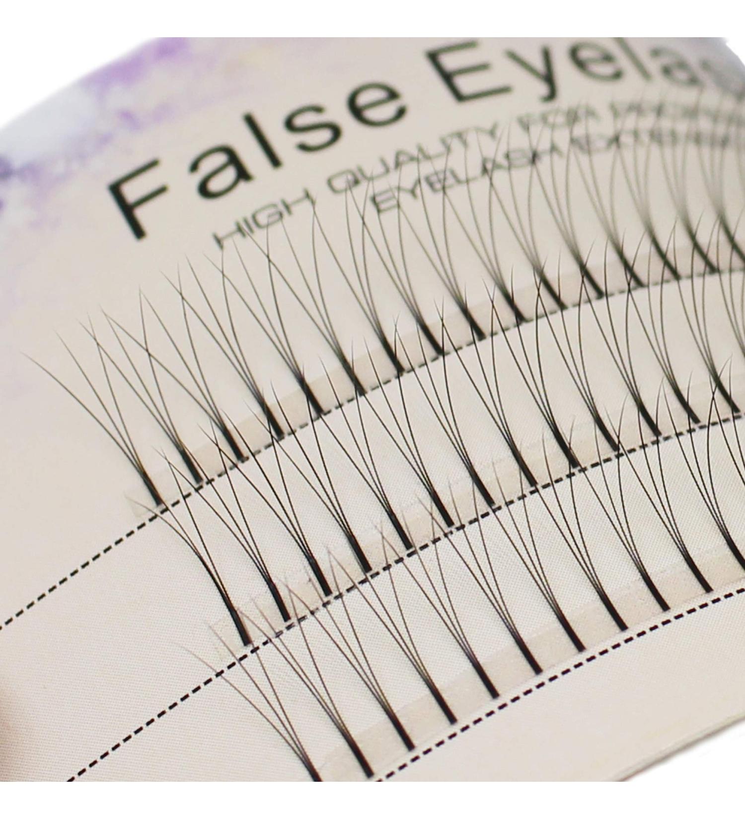 Bodermincer 0.1 C Curl False Eyelashes - Individual Lashes 120pcs 8-16mm Natural Long Cluster Extensions for Stunning Makeup - Buy Online on GoSupps.com