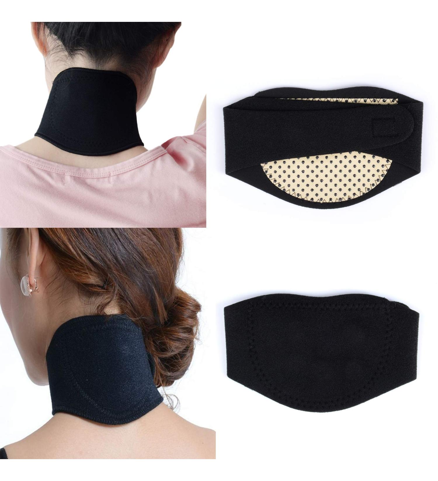 Bonvie.shop Warming Neck Bandage with Tourmaline Magnets | Neck Warmer & Support for Pain Relief - Buy Online on GoSupps.com