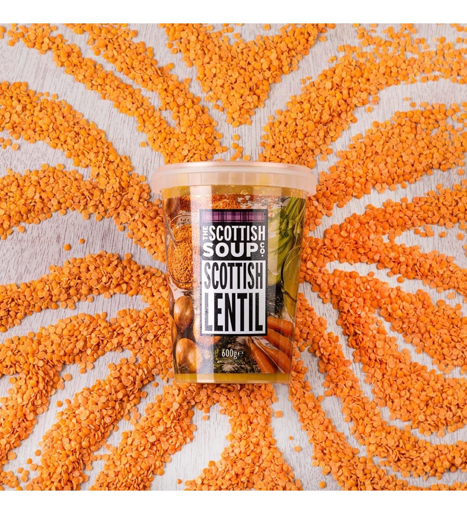 The Scottish Soup Company - Lentil Chilled Soup - 600g Tub x 2 Lentil 300 ml (Pack of 2) - Buy Online on GoSupps.com