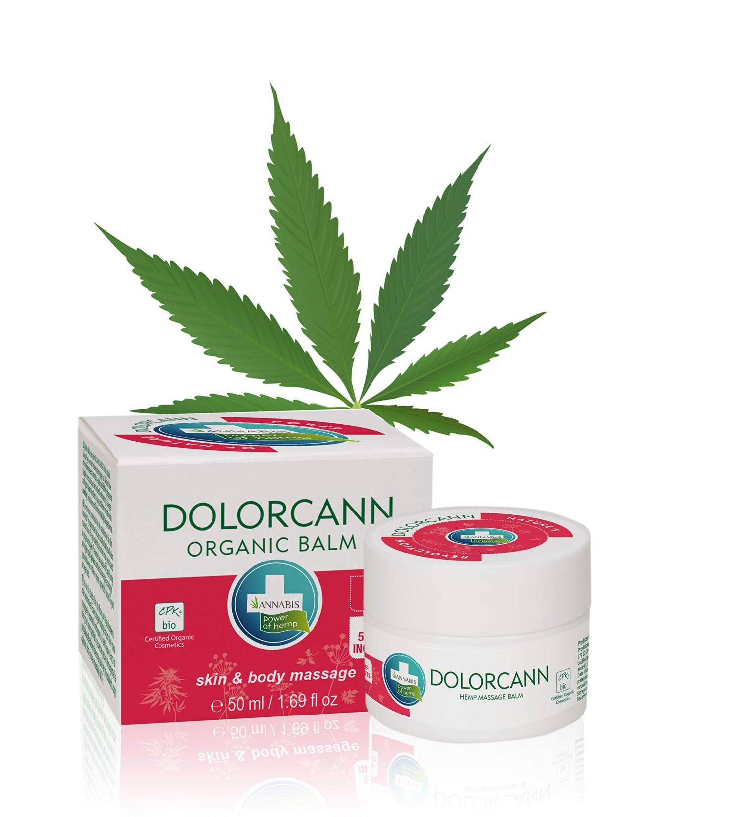 Dolorcann Hemp Ointment for Joints Tendons & Muscles - 50ml | Best Pain Relief Massage Balm | International Shipping - Buy Online on GoSupps.com