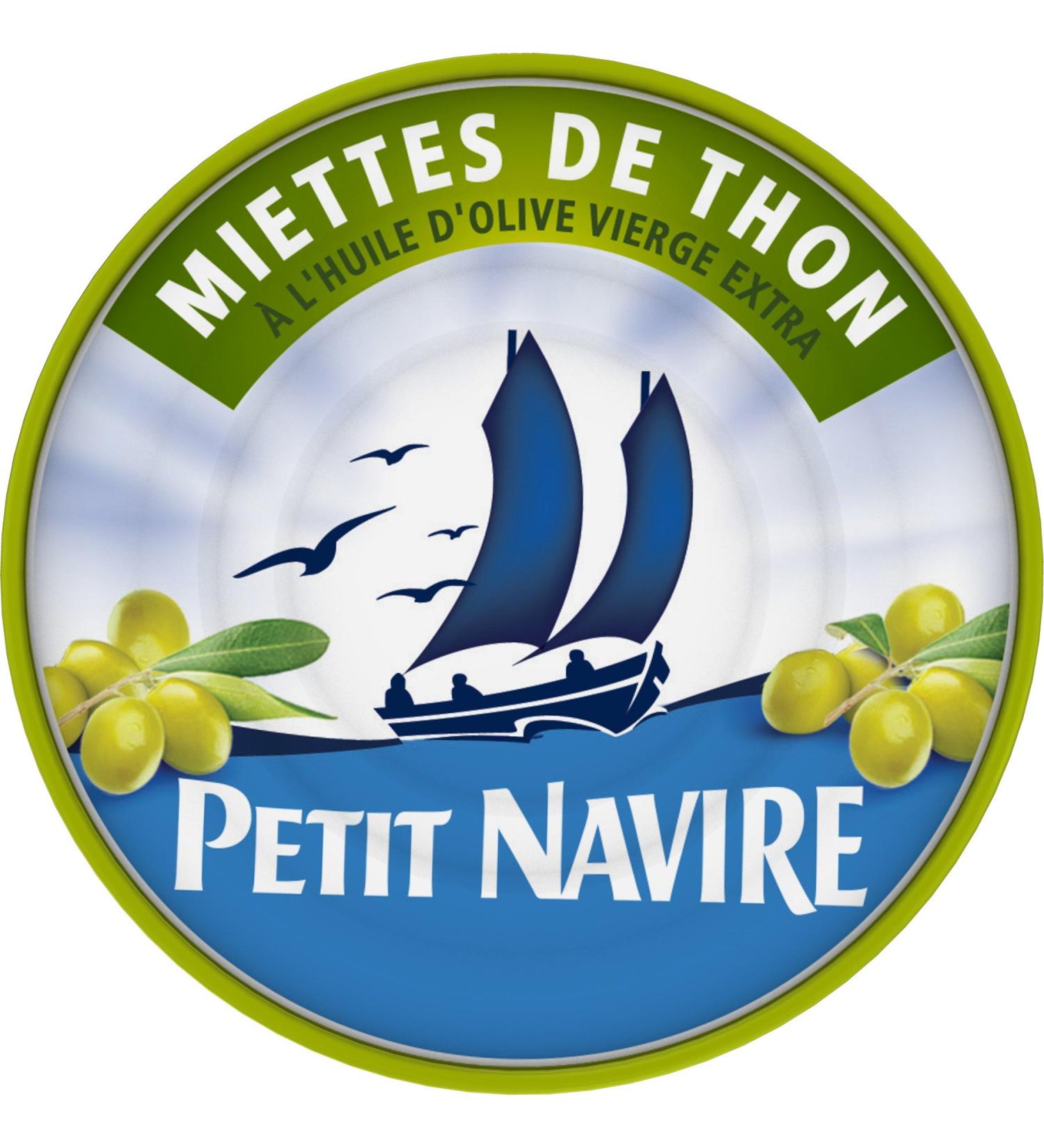 Petit Navire Tuna Crumbs in Extra Virgin Olive Oil, 104g net drained can