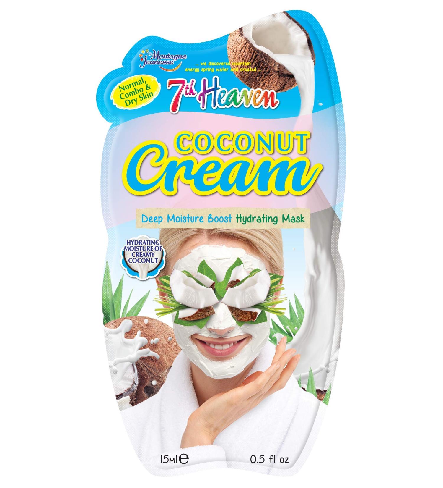 Montagne Jeunesse Coconut Cream Masque - Pack of 12 | Hydrating Face Masks for Glowing Skin - International Shipping Available - Buy Online on GoSupps.com