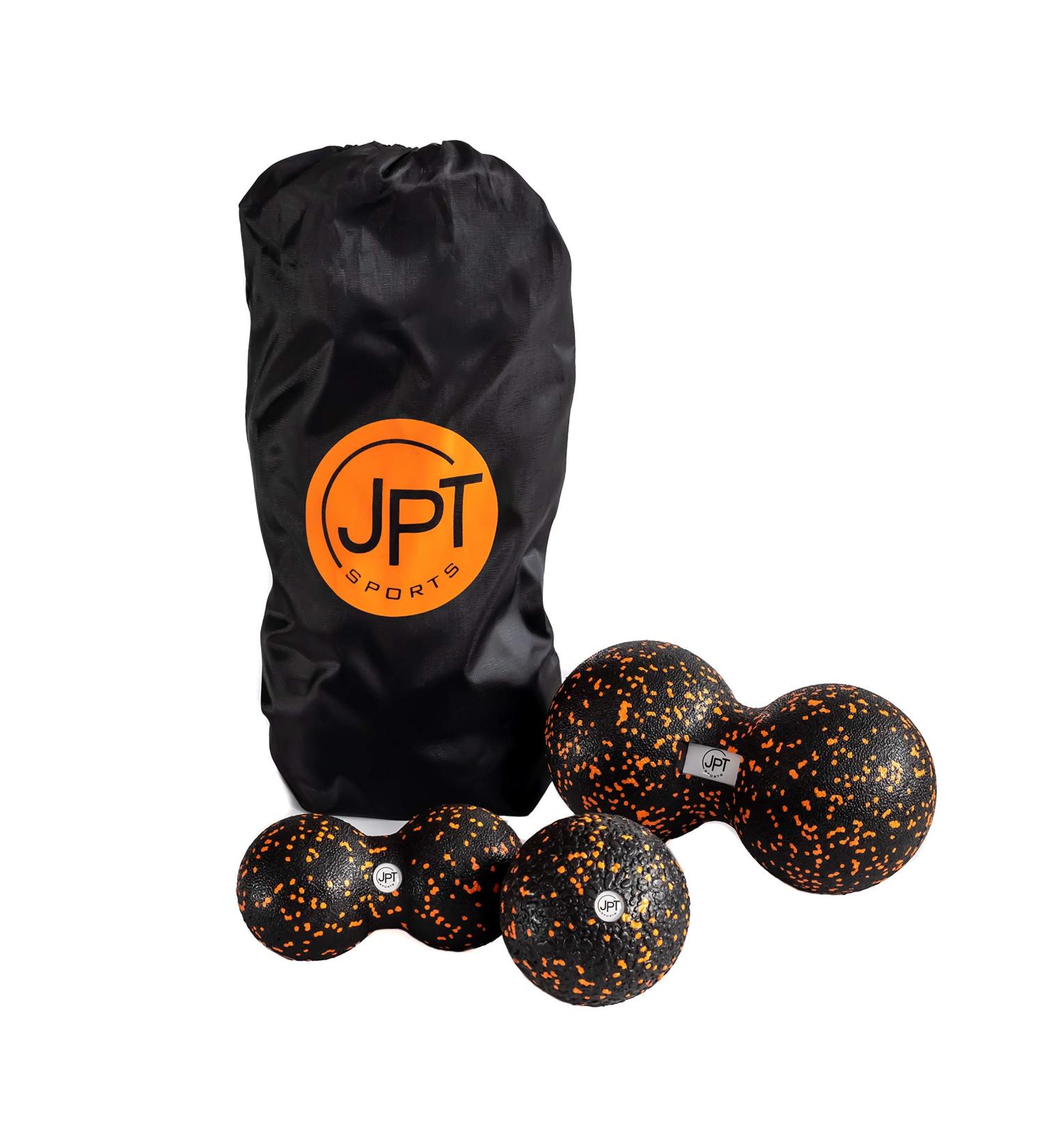 JPTsports Fascia Ball Set | Massage Ball Set with eBook & Carrying Bag | Single & Duo Balls for Myofascial Release - Buy Online on GoSupps.com
