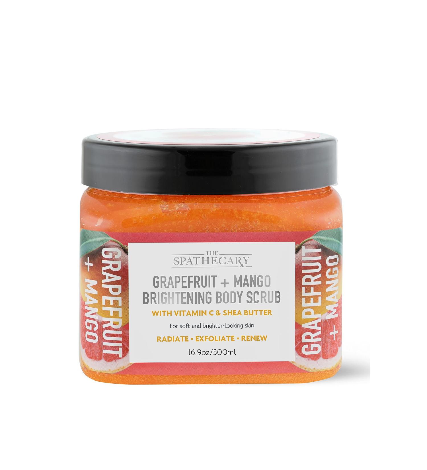 Shop Grapefruit + Mango Brightening Body Scrub | Ultra Hydrating Exfoliating Body Care - 21 oz - Buy Online on GoSupps.com