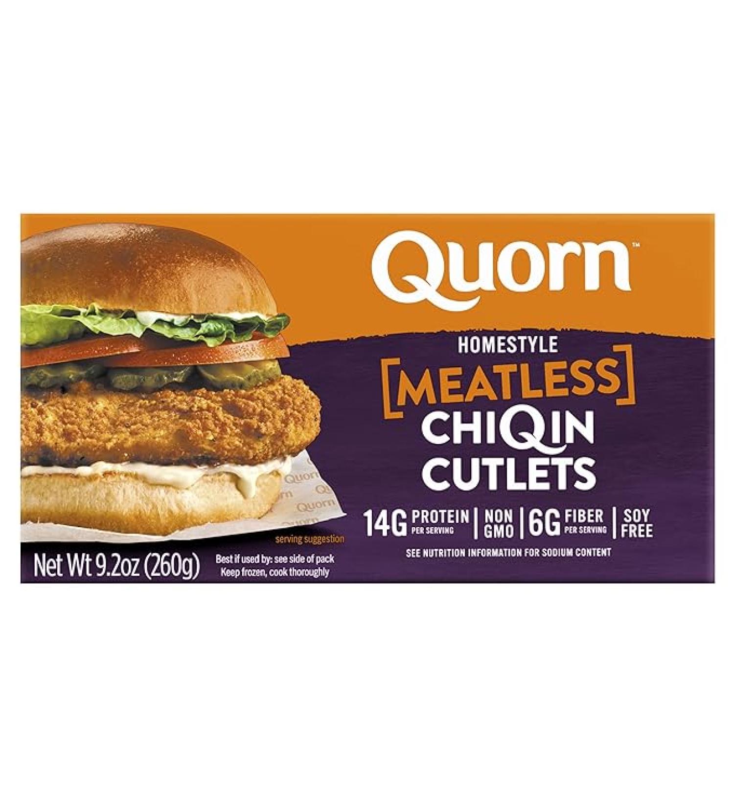 Quorn Meatless Chiqin Cutlets 9.38 oz - Plant-Based Protein for Meat-Free Meals - Buy Online on GoSupps.com