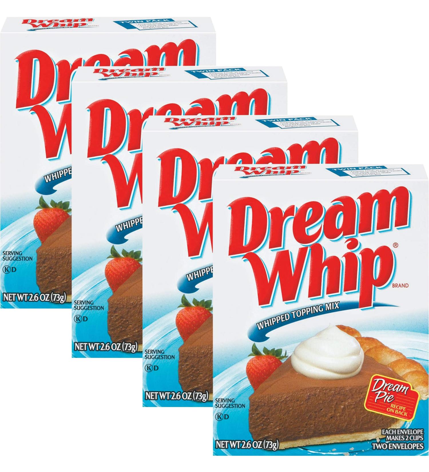 Dream Whip Dessert Topping 2.6oz Box (Pack of 4) - Delicious and Easy to Make - Buy Online on GoSupps.com