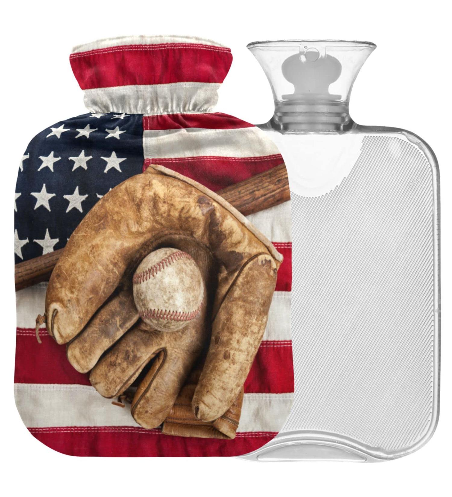 Buy Naanle American Flag Baseball Bats & 2L Transparent Hot Water Bottle for Pain Relief - Heat & Cold Therapy - Buy Online on GoSupps.com