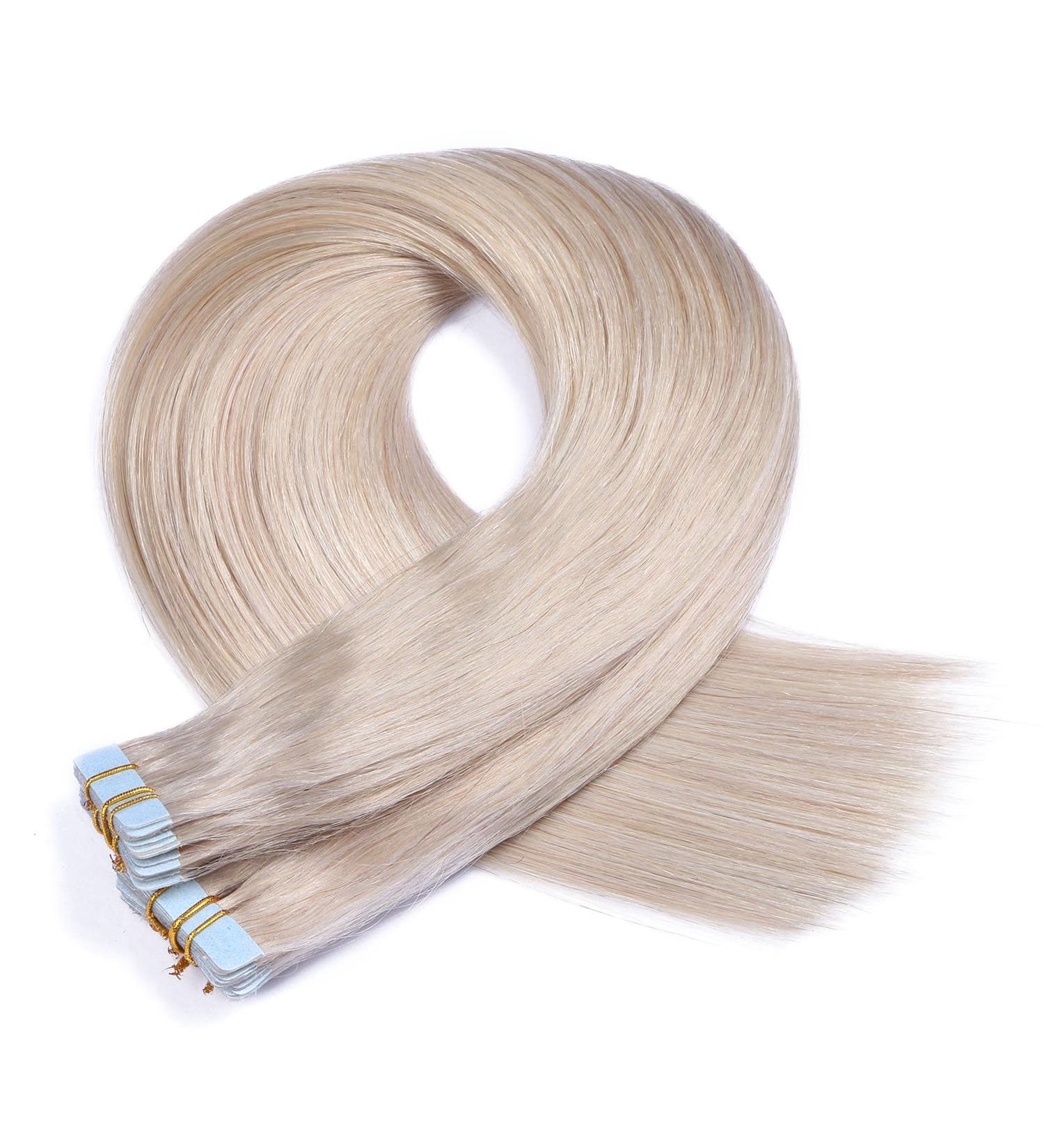 Shop 100% Remy Gray Tape-In Hair Extensions - 50cm | 40 Bricks 2.5g Each | Tress by Novon - Buy Online on GoSupps.com