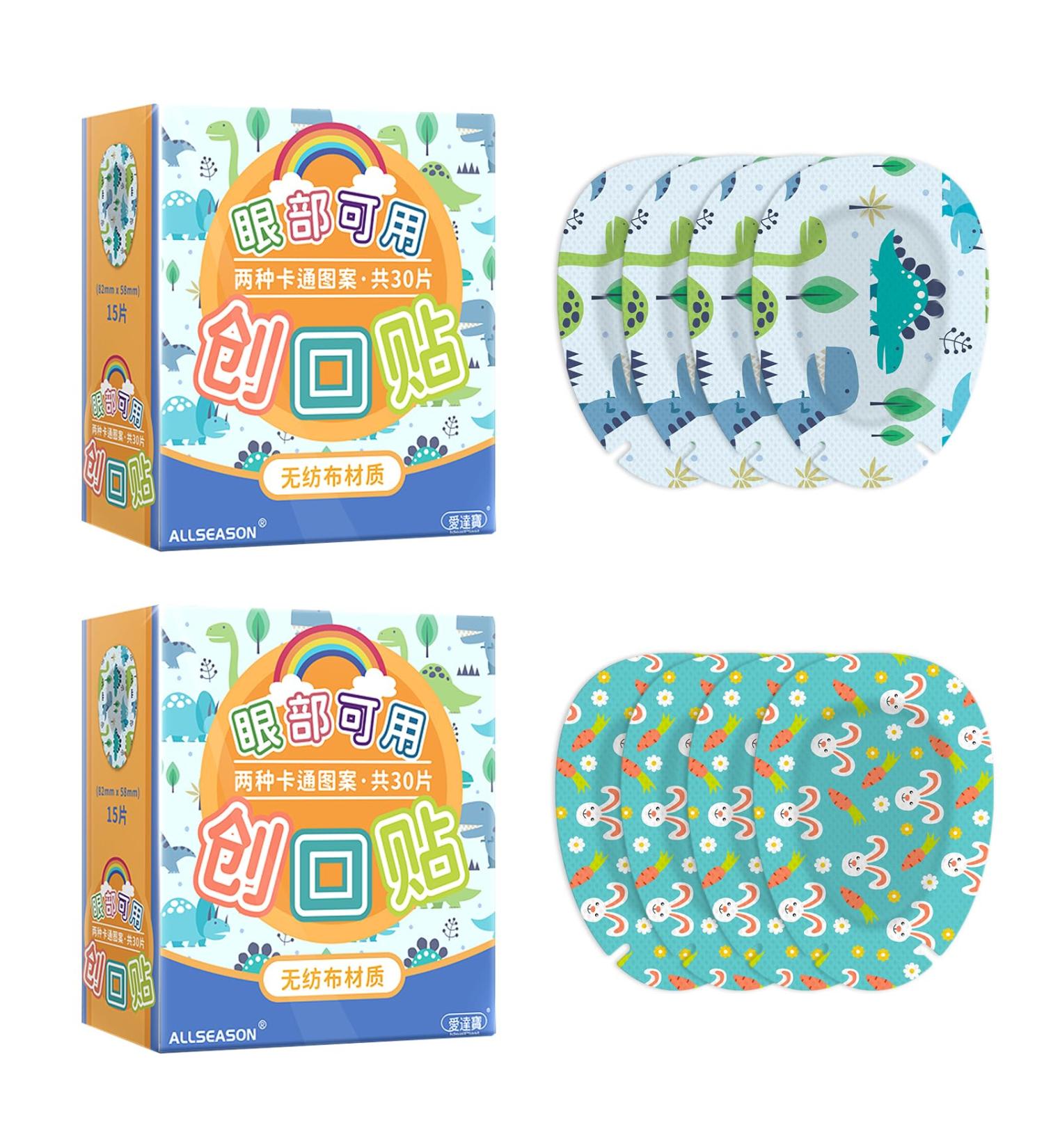 Shop Andicage 60 Disposable Children's Eye Flaps - Cartoon Fleece Eye Pads for Toddler Amblyopia & Lazy Eyes - International Shipping Available - Buy Online on GoSupps.com