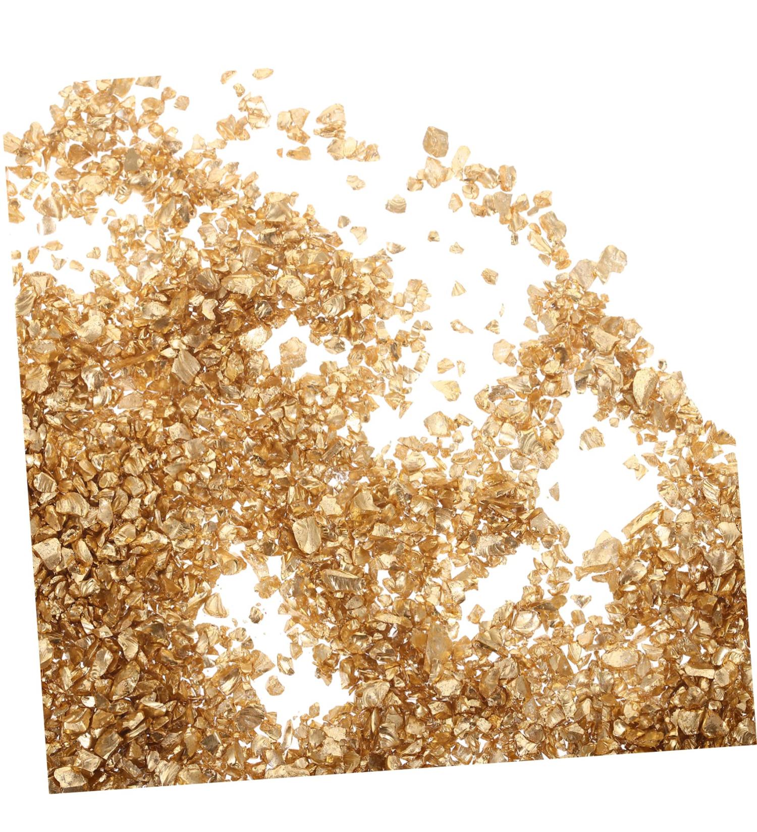 Mikinona 1 Glass Chip Nail Art Flakes Broken Glass Mini Wooden Decorations Diy Epoxy Filling Irregular Glass Glitter Nail Art Stone Glass Nail Charm Nail Gem Accessories Manicure 0.5X0.3cm Golden - Buy Online on GoSupps.com