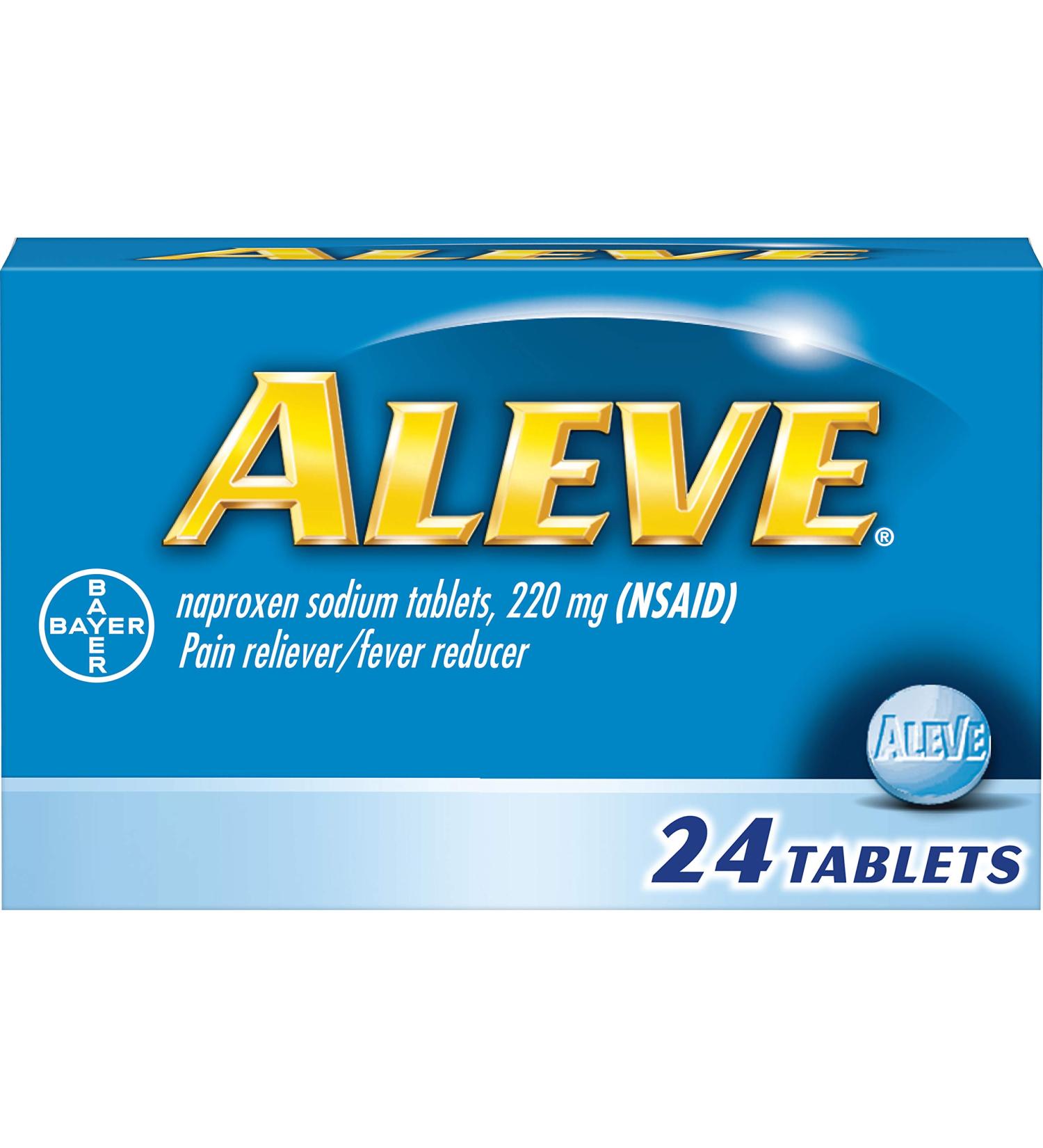Aleve Caplets 24-Count x 2 - Fast Pain Relief Tablets - Buy Online on GoSupps.com
