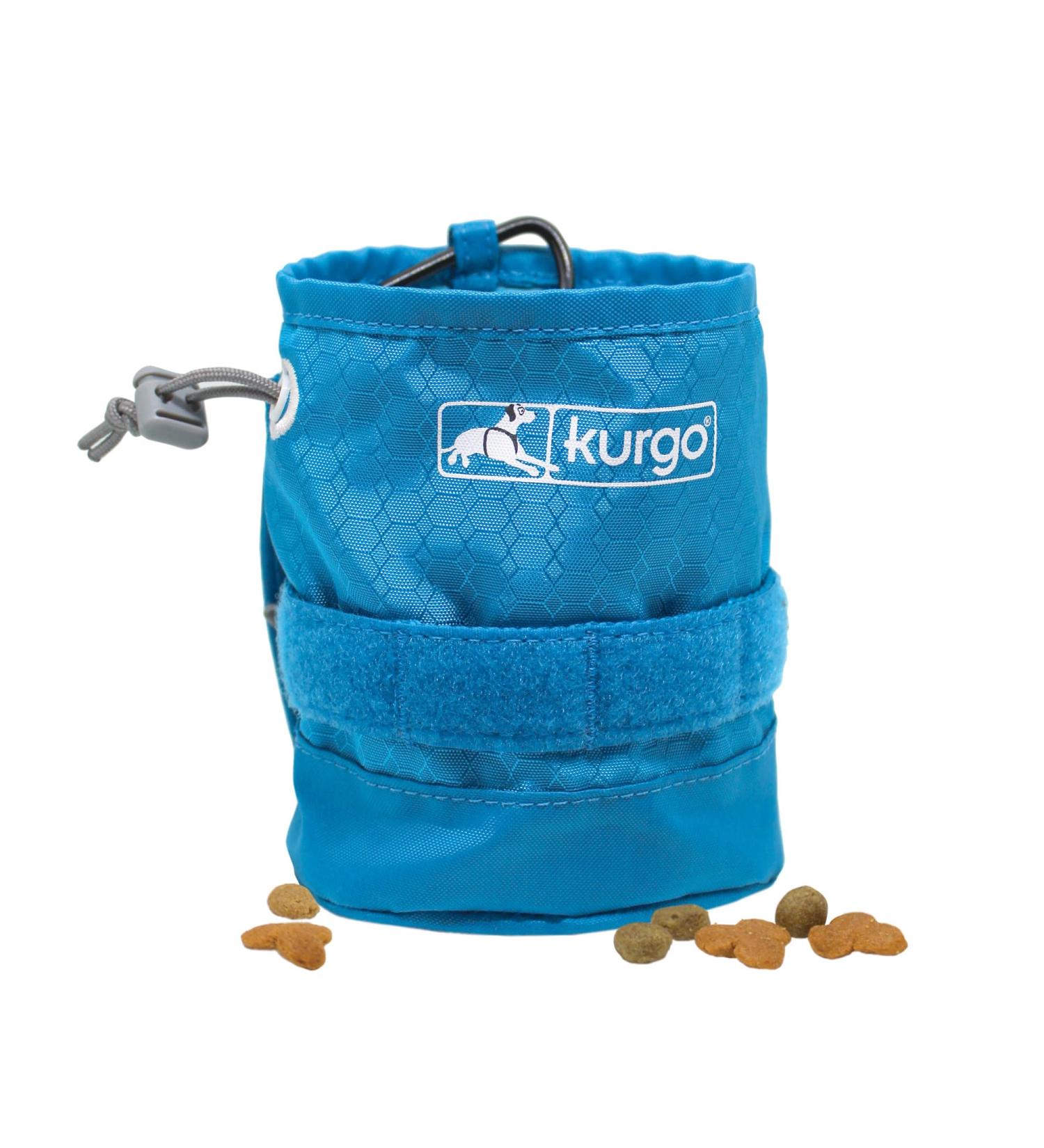 Kurgo RSG YORM Dog Treat Bag - Blue | Compatible with RGS Dog Harness & Leash | Includes Carabiner Hook for Hassle-Free Walks - Buy Online on GoSupps.com