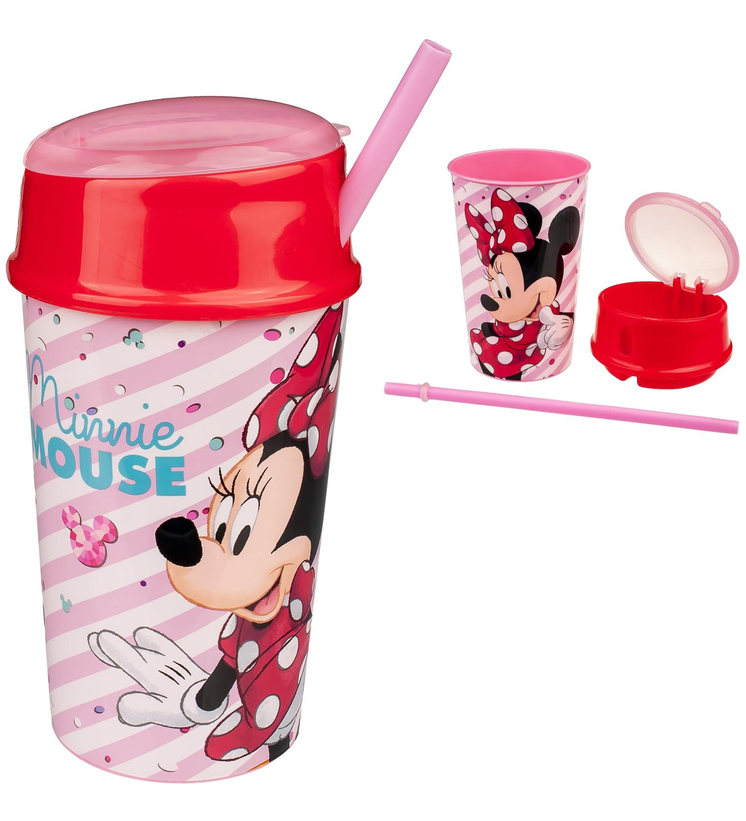 Buy Disney Minnie Mouse 2-in-1 Drinking Cup with Straw & Cover | Kids' Dishes & Accessories - International Shipping Available - Buy Online on GoSupps.com