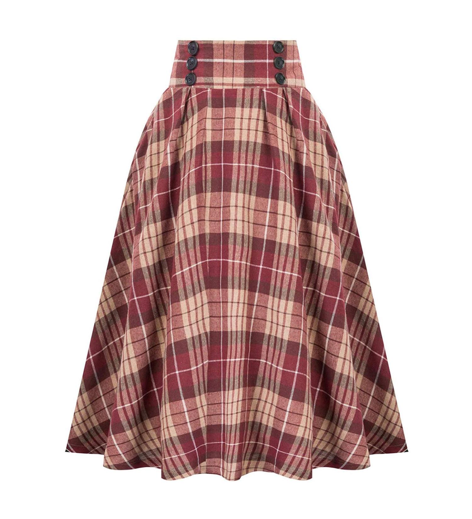Shop Stylish Short & Long Beach Skirts | Knee-Length & Midi Winter Skirts with Elastic Waist - Red & More | International Shipping Available - Buy Online on GoSupps.com