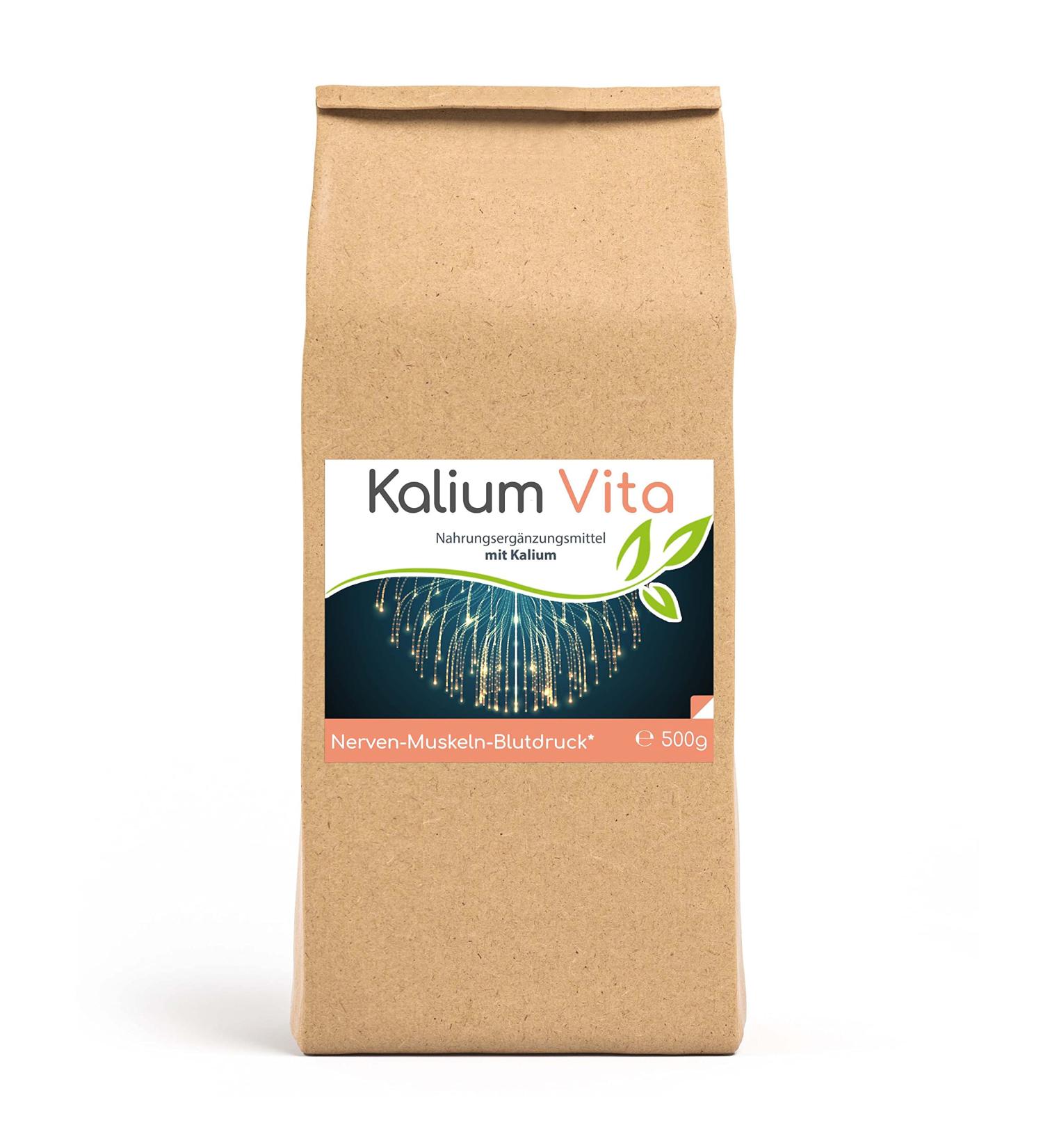 Buy Cellavita Potassium Vita Capsules & Powder | Pure Potassium Citrate for Nerve Muscle & Blood Pressure Support | 500g Pack - International Shipping Available - Buy Online on GoSupps.com