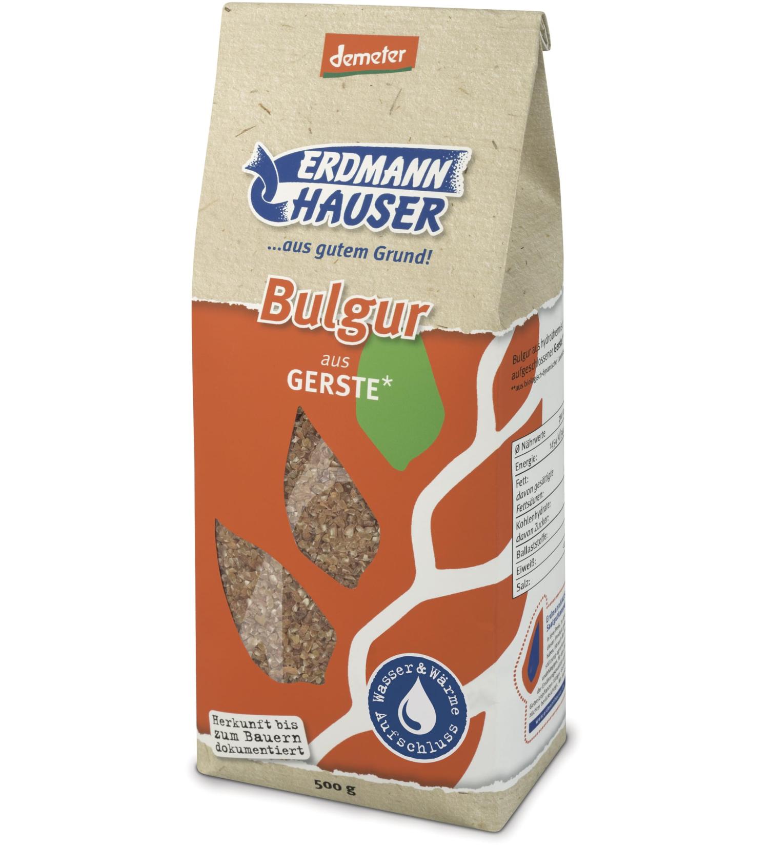 ErdmannHAUSER Grain Products Organic Bulgur from Barley (2 x 500 gr) 500 g (pack of 2)