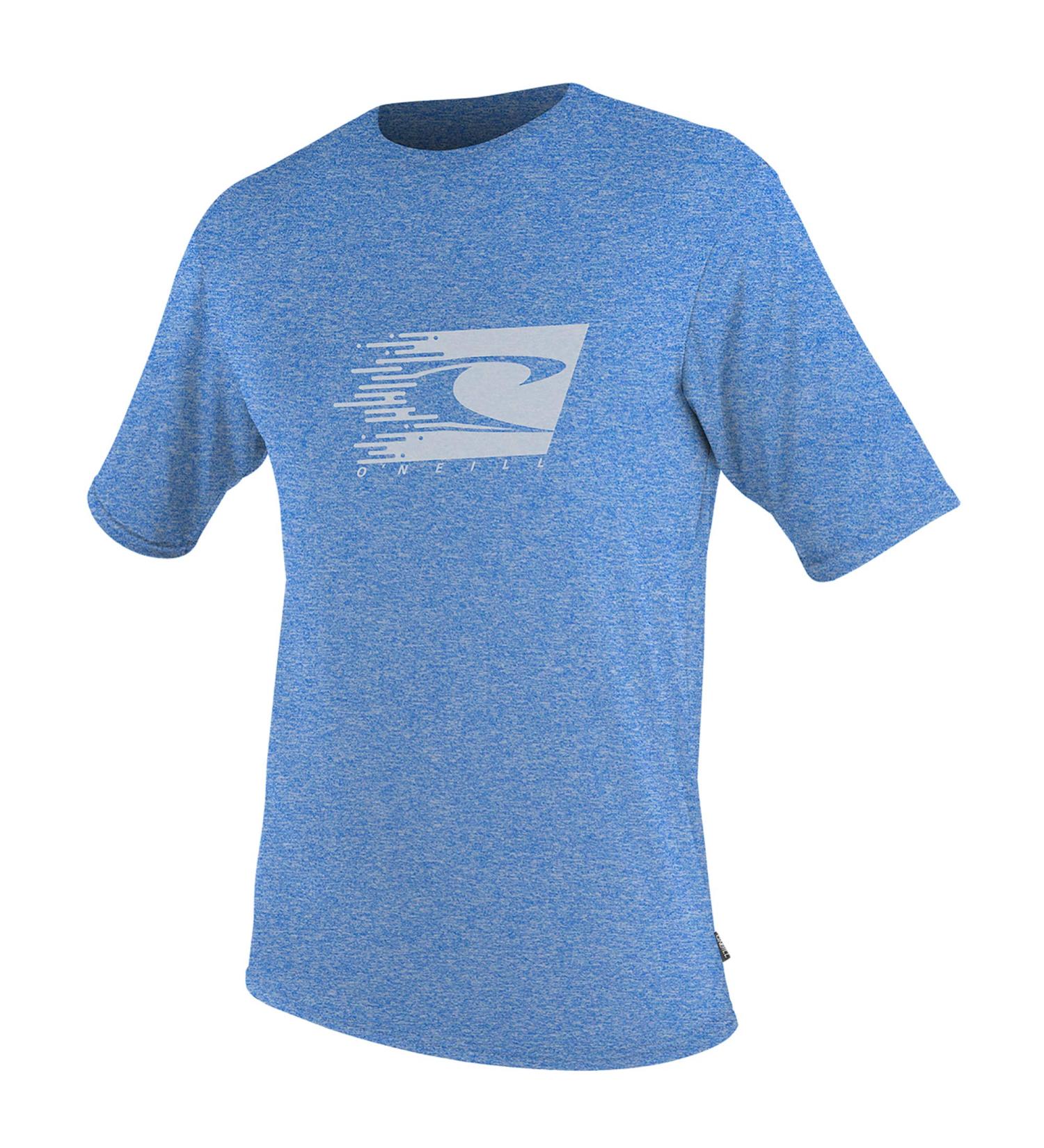 O'Neill Kids' Youth Hybrid UPF 50+ Short Sleeve Sun Shirt - Brite Blue, Size 14 - Buy Online on GoSupps.com