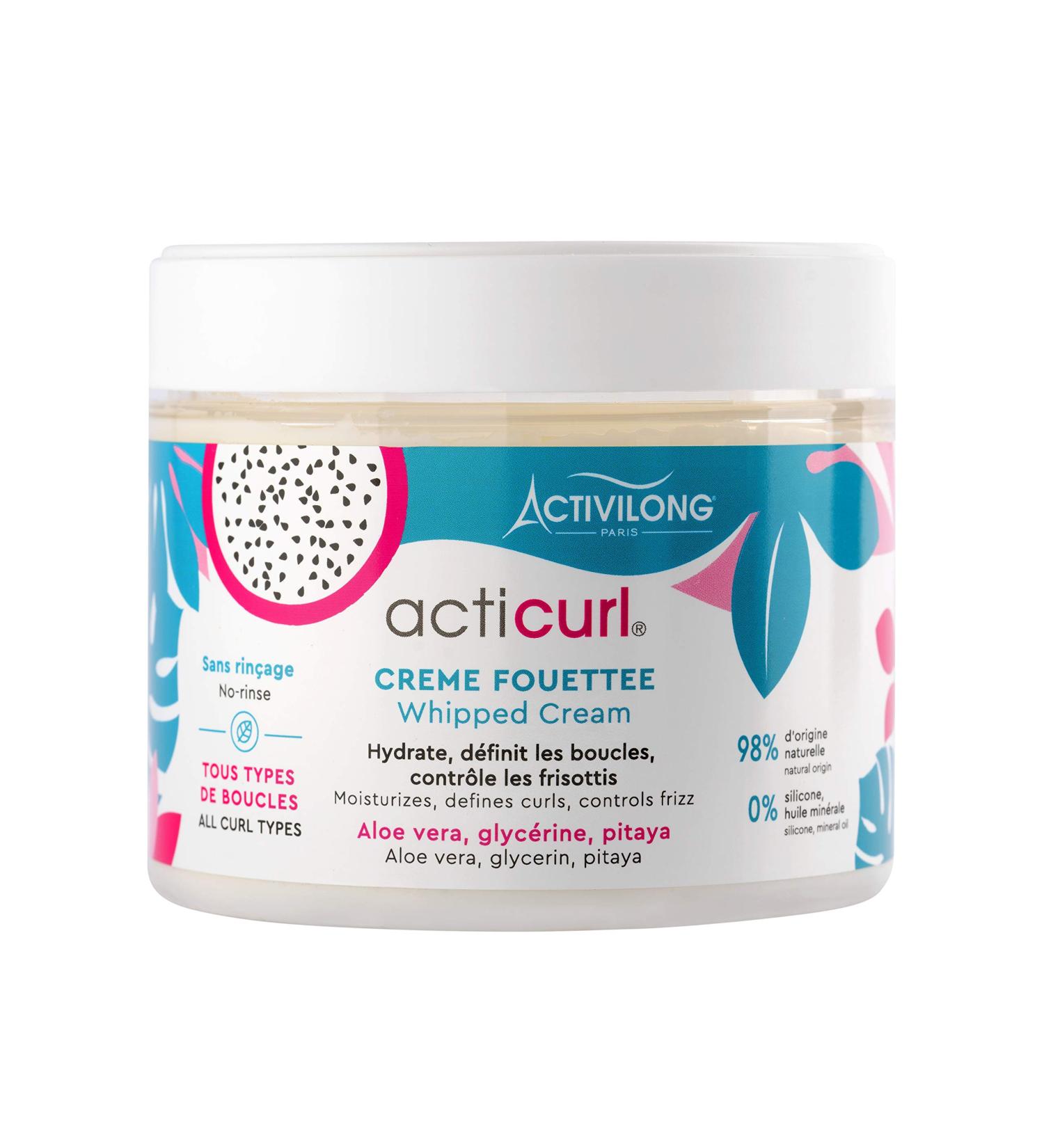 Acticurl Curl Whipped Cream - Define & Hydrate Curls with Dragon Fruit & Aloe Vera - 300 ml for Bouncy Effortless Styling - Buy Online on GoSupps.com