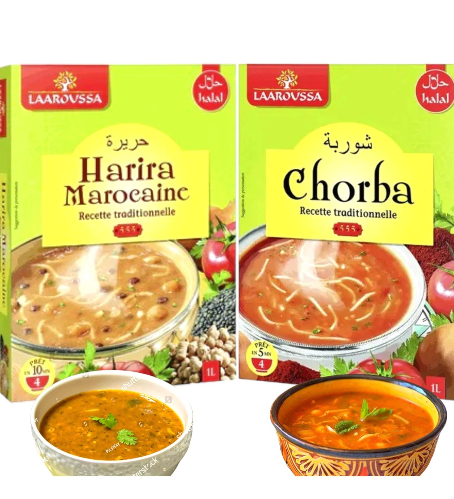 Lot de 6 Soupe Chorba Marocaine 100G | Recette Authenthique & Traditionnelle | Laaroussa (Chorba)