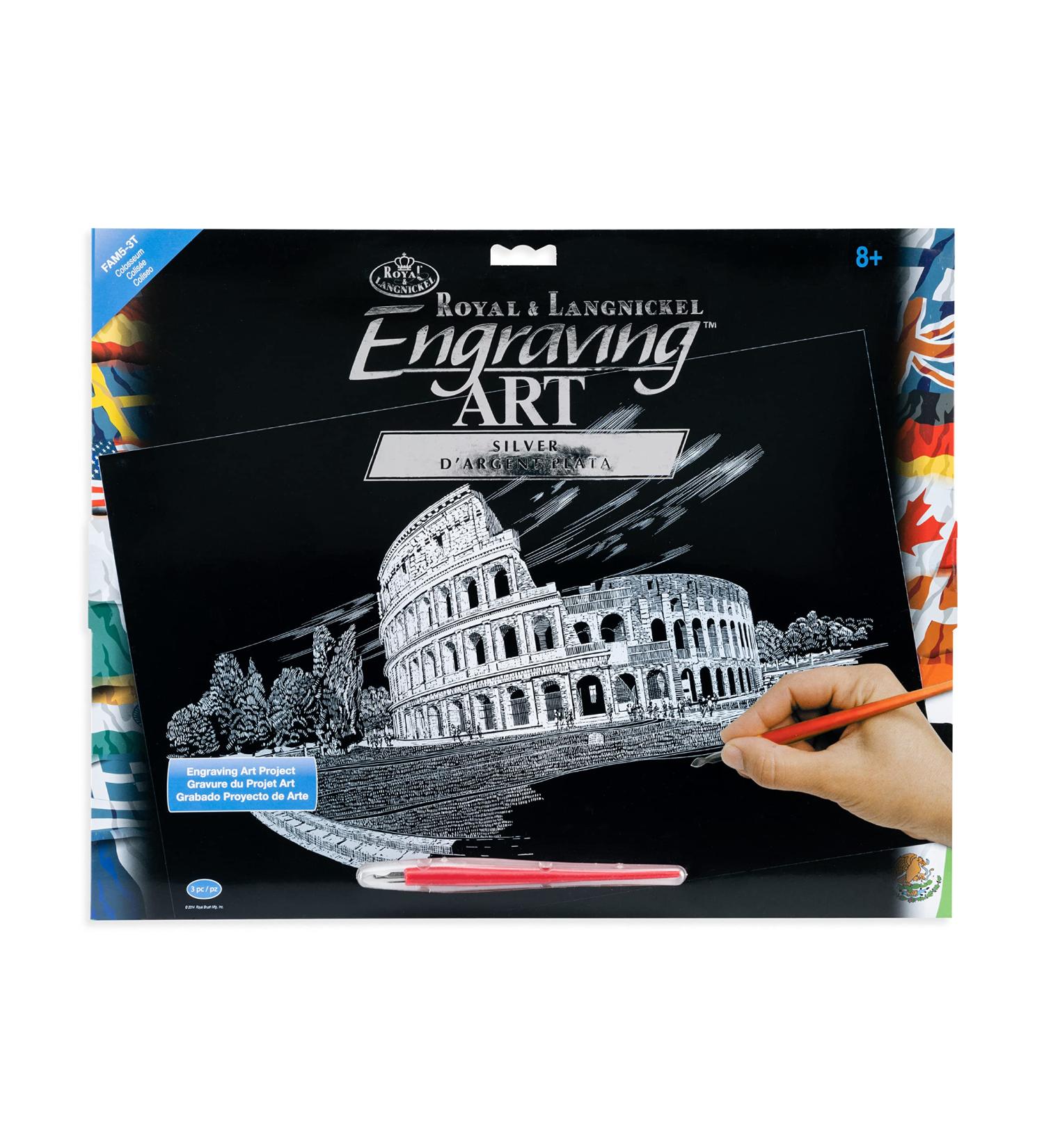 Royal & Langnickel Famous Places Engraving Art - Coliseum - Buy Online on GoSupps.com