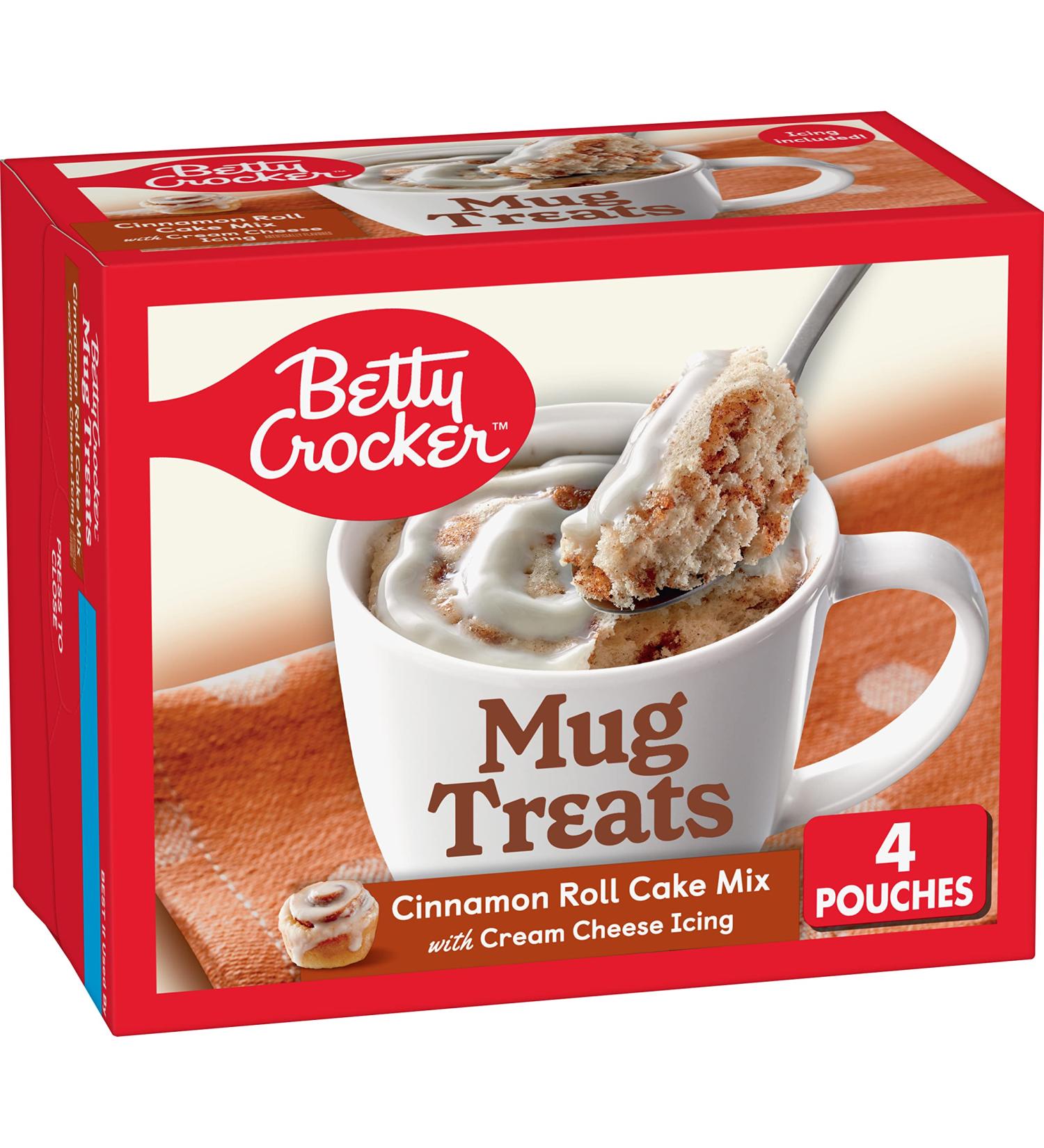 Betty Crocker Mug Treats Cinnamon Roll 11.8 oz 4 ct - Cinnamon-Raisin Flavor, Pack of 6 - Buy Online on GoSupps.com