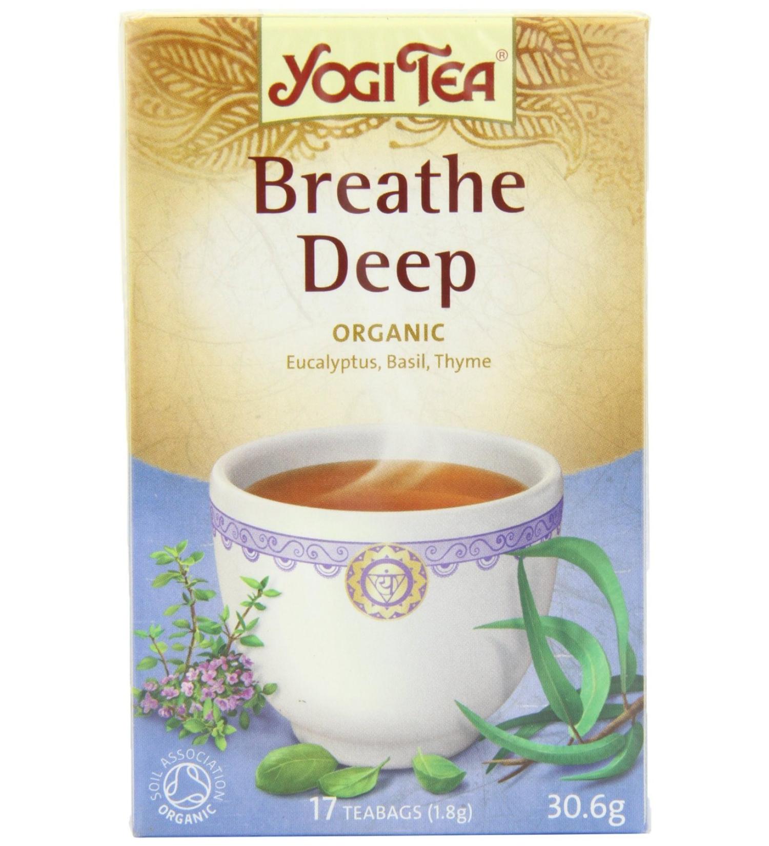 Yogi Tea | Breathe Deep - Organic | 4 X 17 Bags - Buy Online on GoSupps.com