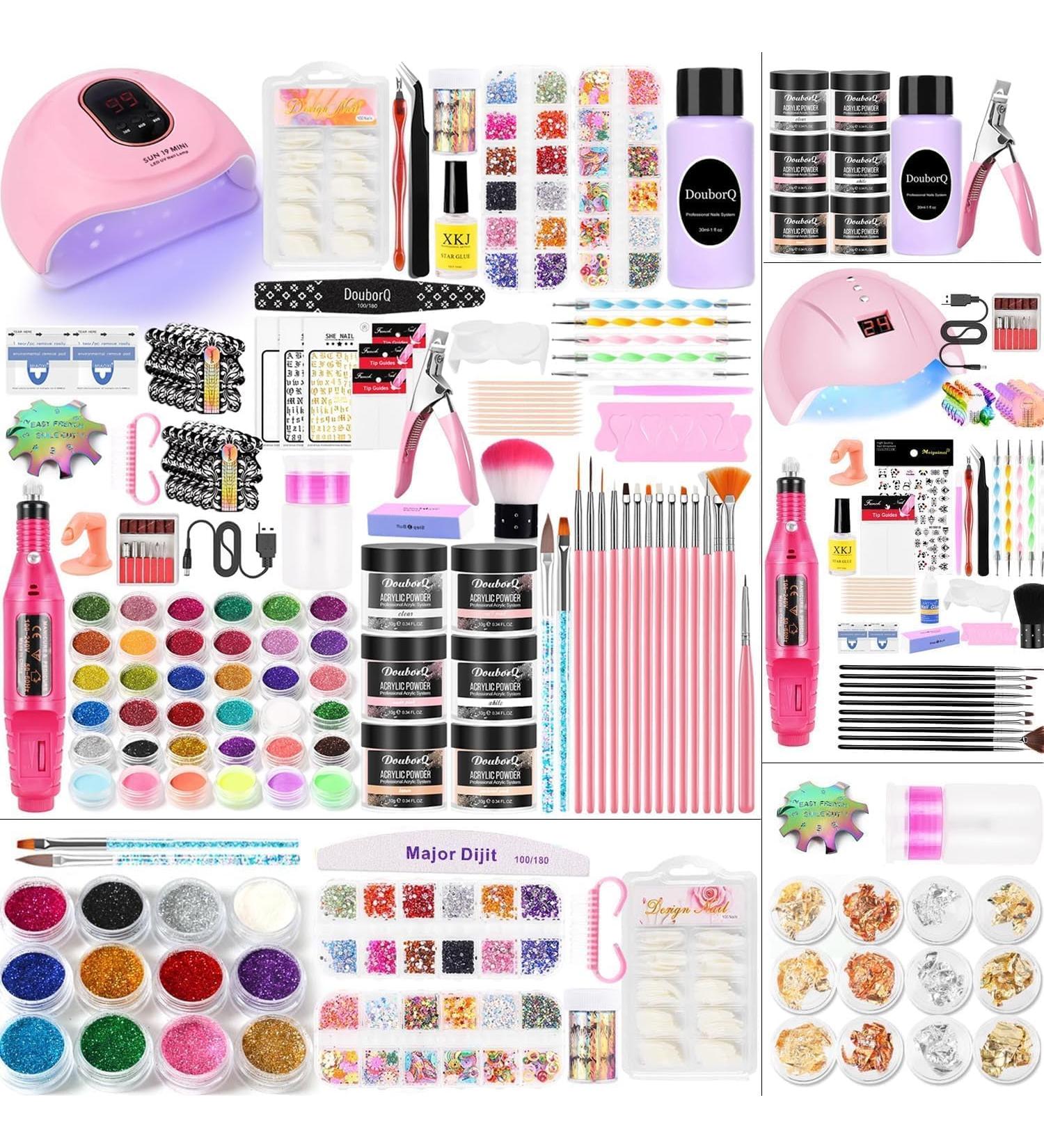 Premium Nail Cutter & UV Lamp Set for Gel Nails | Complete Nail Studio Accessories | Ideal for Nail Art & Acrylic Powder Applications - Buy Online on GoSupps.com