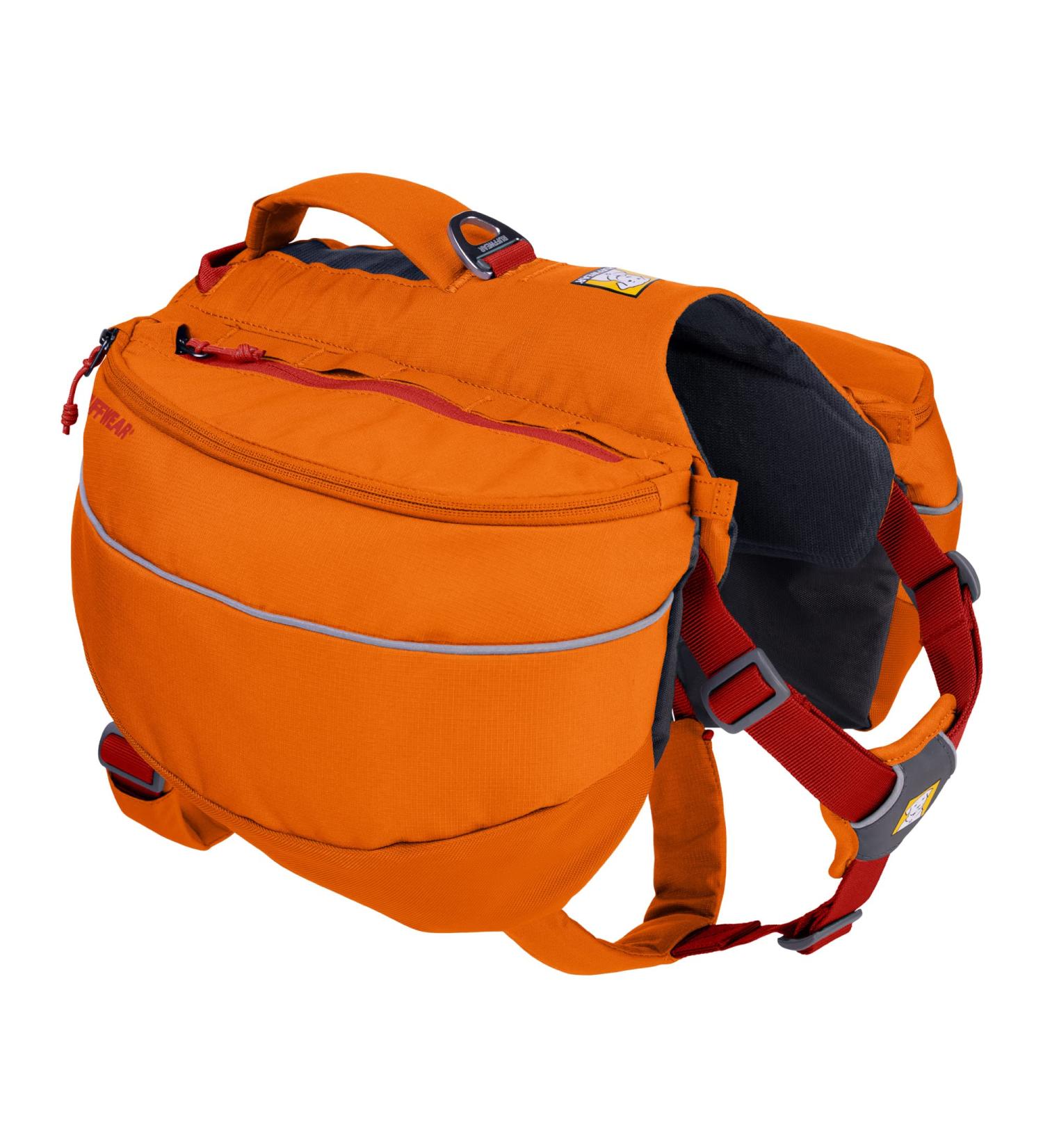 Luffwear Approach Pack - Portable Pet Hiking Bag with Integrated Dishes & Bags | Campfire Orange Medium | Best Camping Accessories for Dogs - Buy Online on GoSupps.com
