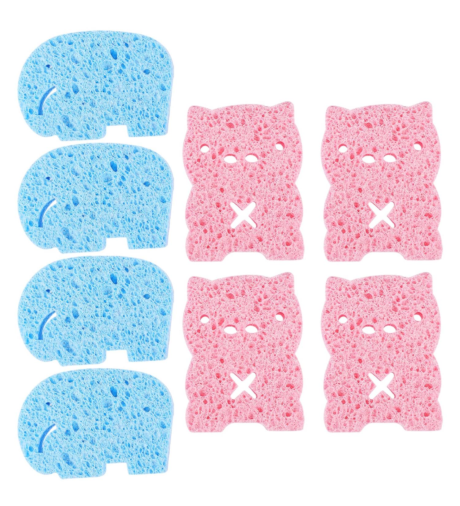 8pcs Bath Sponge Set - Loofah Shower Sponges for Body Cleaning & Exfoliation - Ideal for Women - Buy Online on GoSupps.com