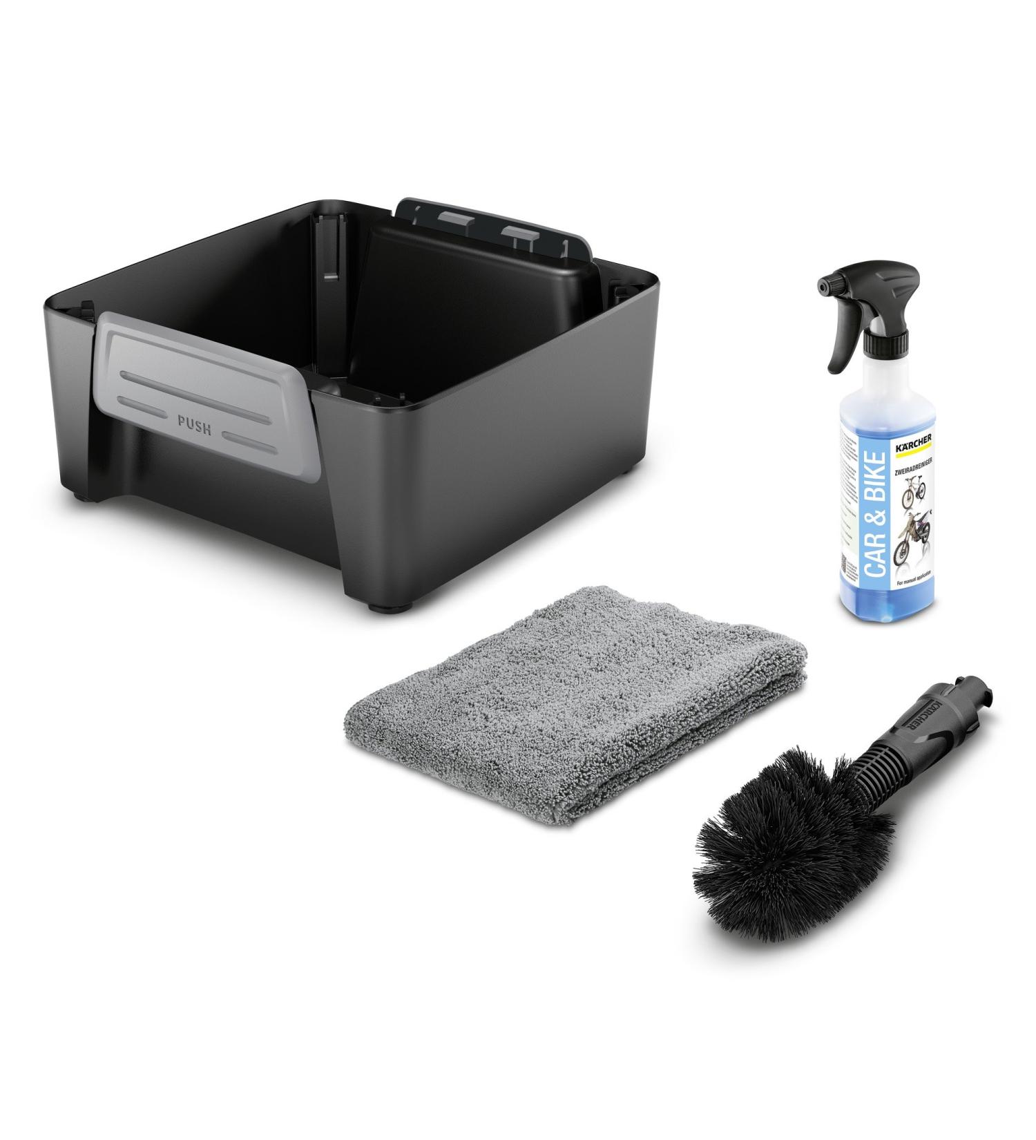K rcher OC 3 Accessory Box for Bike | Universal Brush Bicycle Cleaner & Microfiber Cloth (2.643-858.0) | International Shipping Available - Buy Online on GoSupps.com