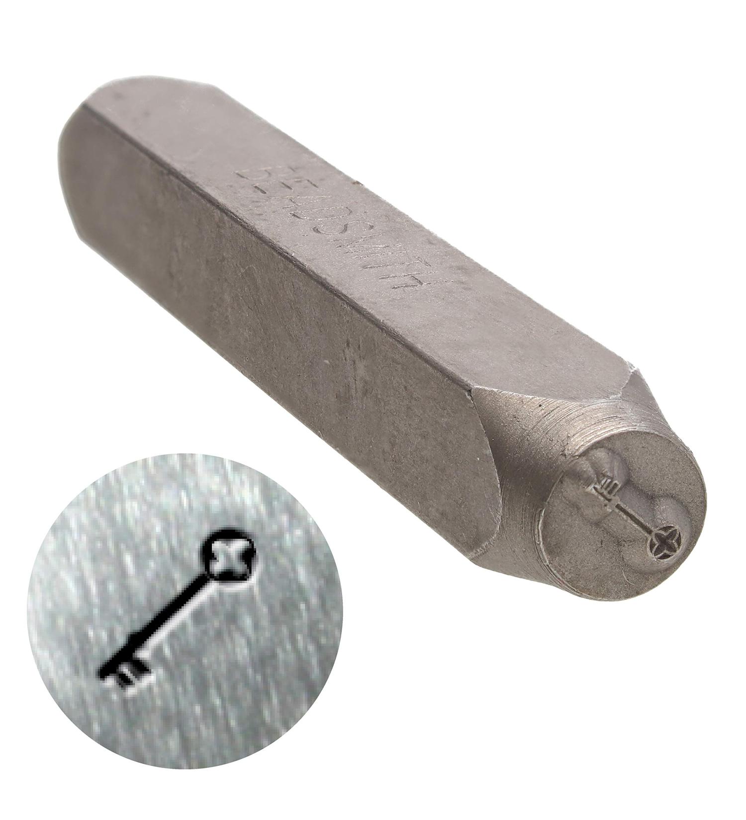 6mm Key Design Steel Stamp for Custom Jewelry - 2.25 Length - Metal Elements for Stamping Soft Metals - Add Whimsy to Your Designs - Buy Online on GoSupps.com