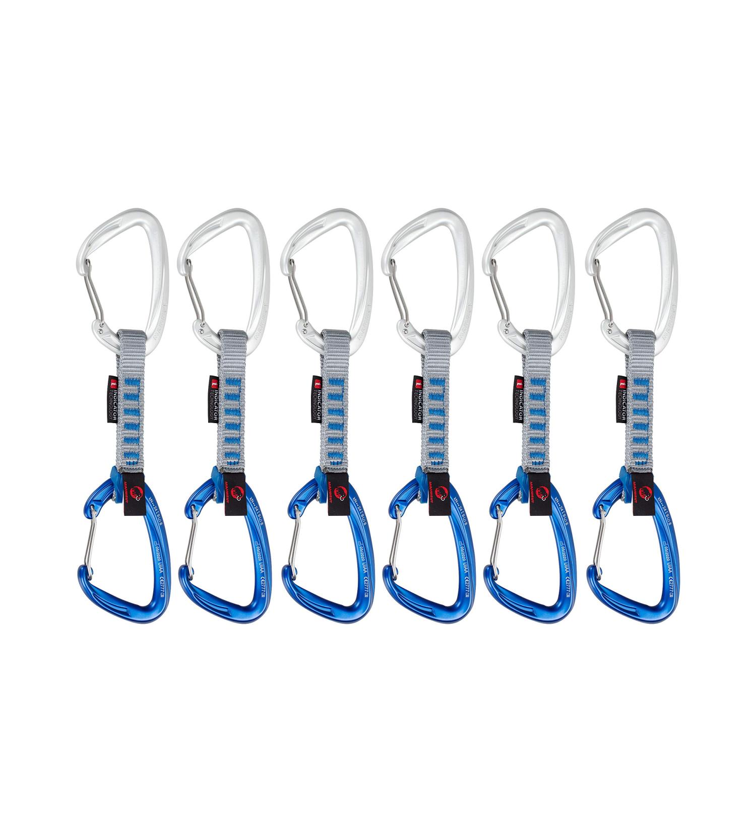 Mammut Crag Wire Indicator Quickdraw 6 Pack Silver/Ultramarine 10cm
