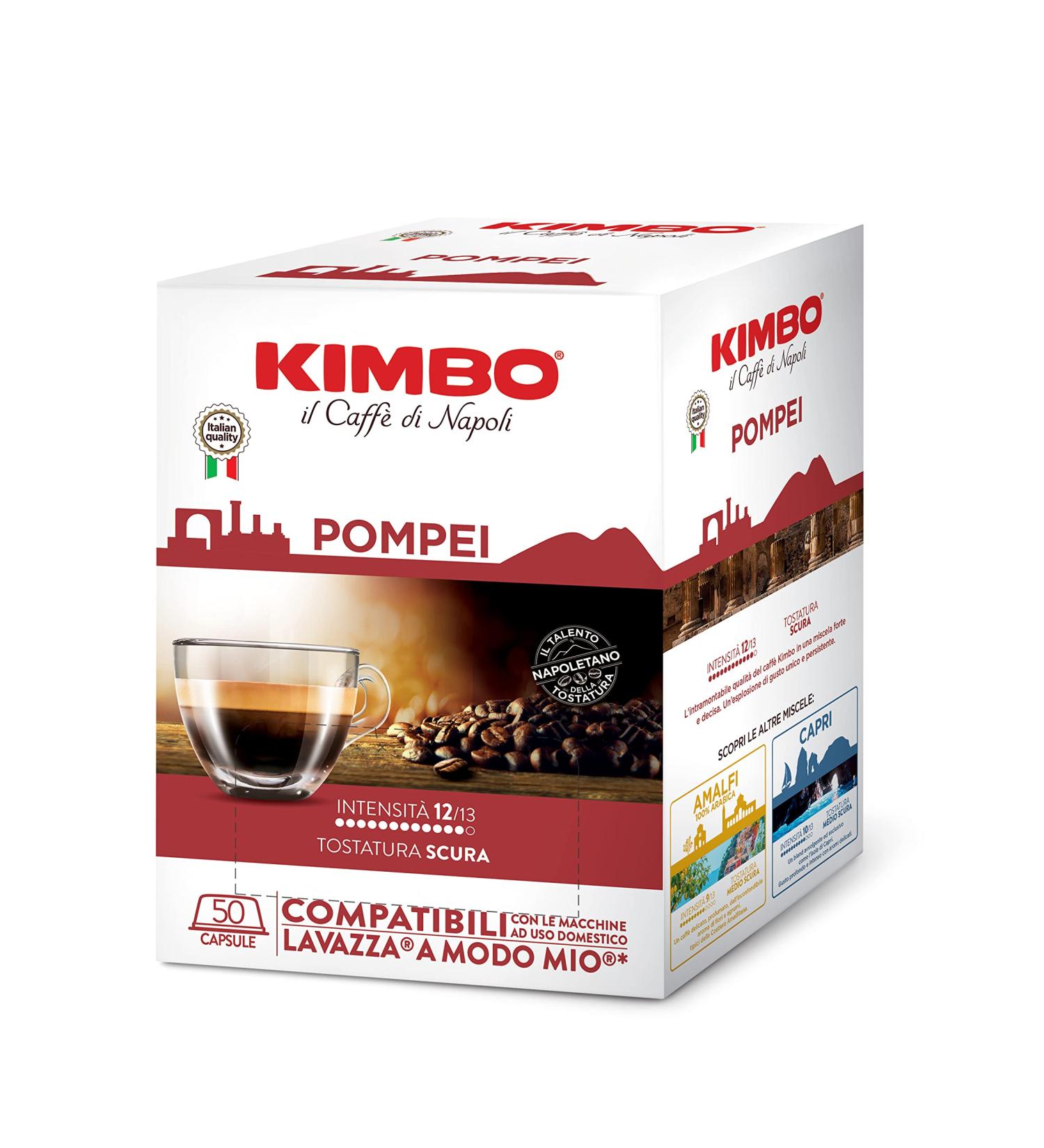 Kimbo Pompei - Capsules Compatibles lavazza A Modo Mio -50 Capsule