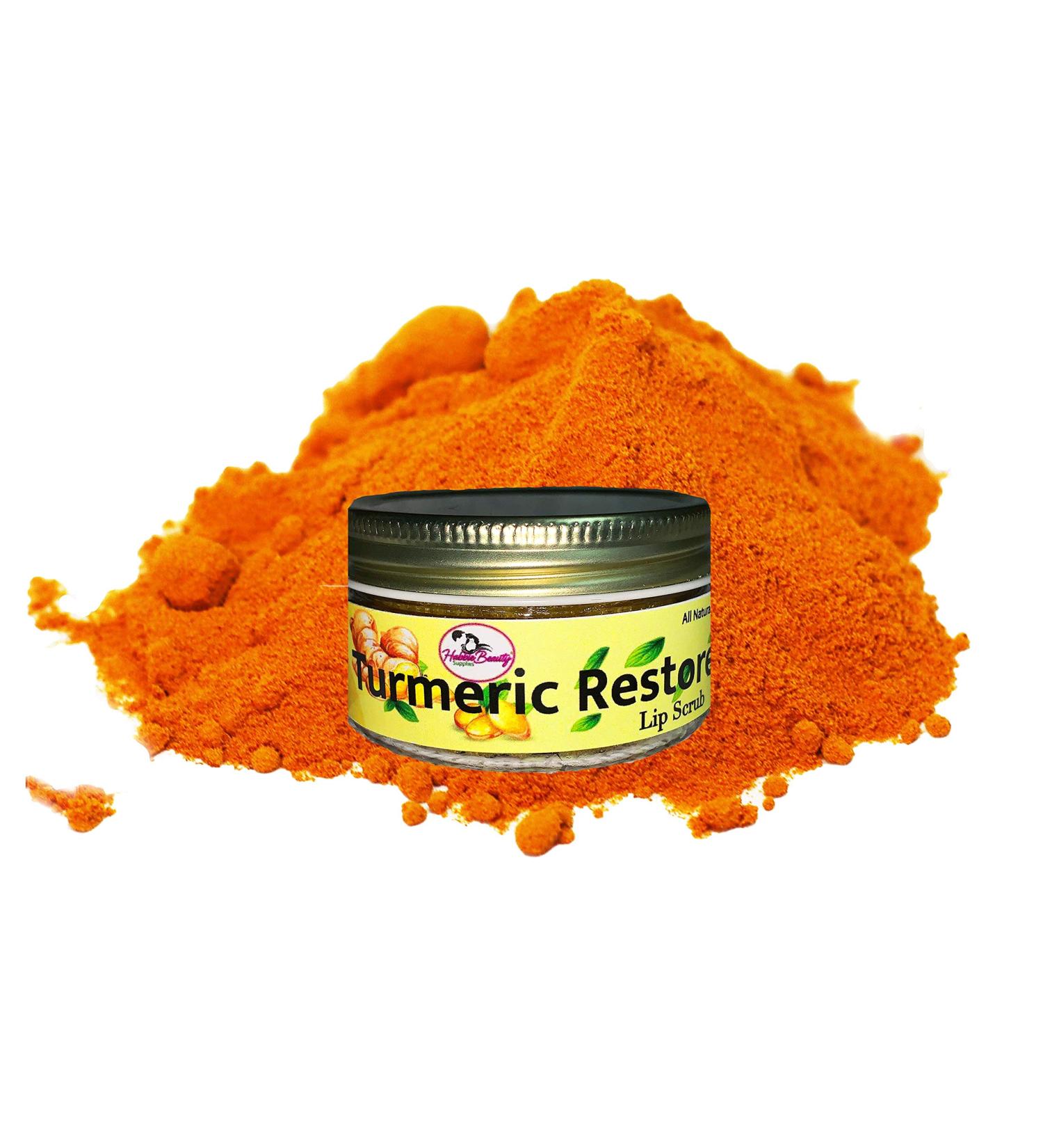 Organic Turmeric Lip Scrub - Exfoliating & Moisturizing Treatment by Habbie Beauty Supplies - Buy Online on GoSupps.com